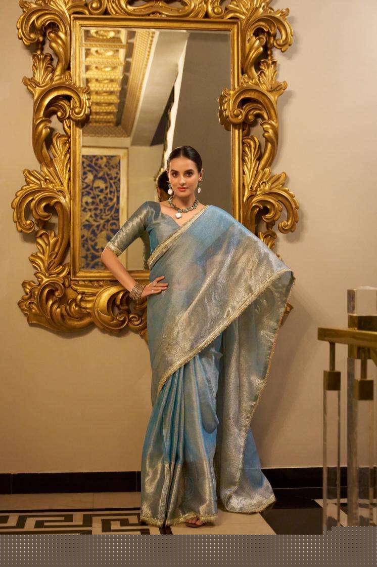 YNF 7114 RANI SA TISSUE SHIMMER BEAUTIFULLOOK SAREE 