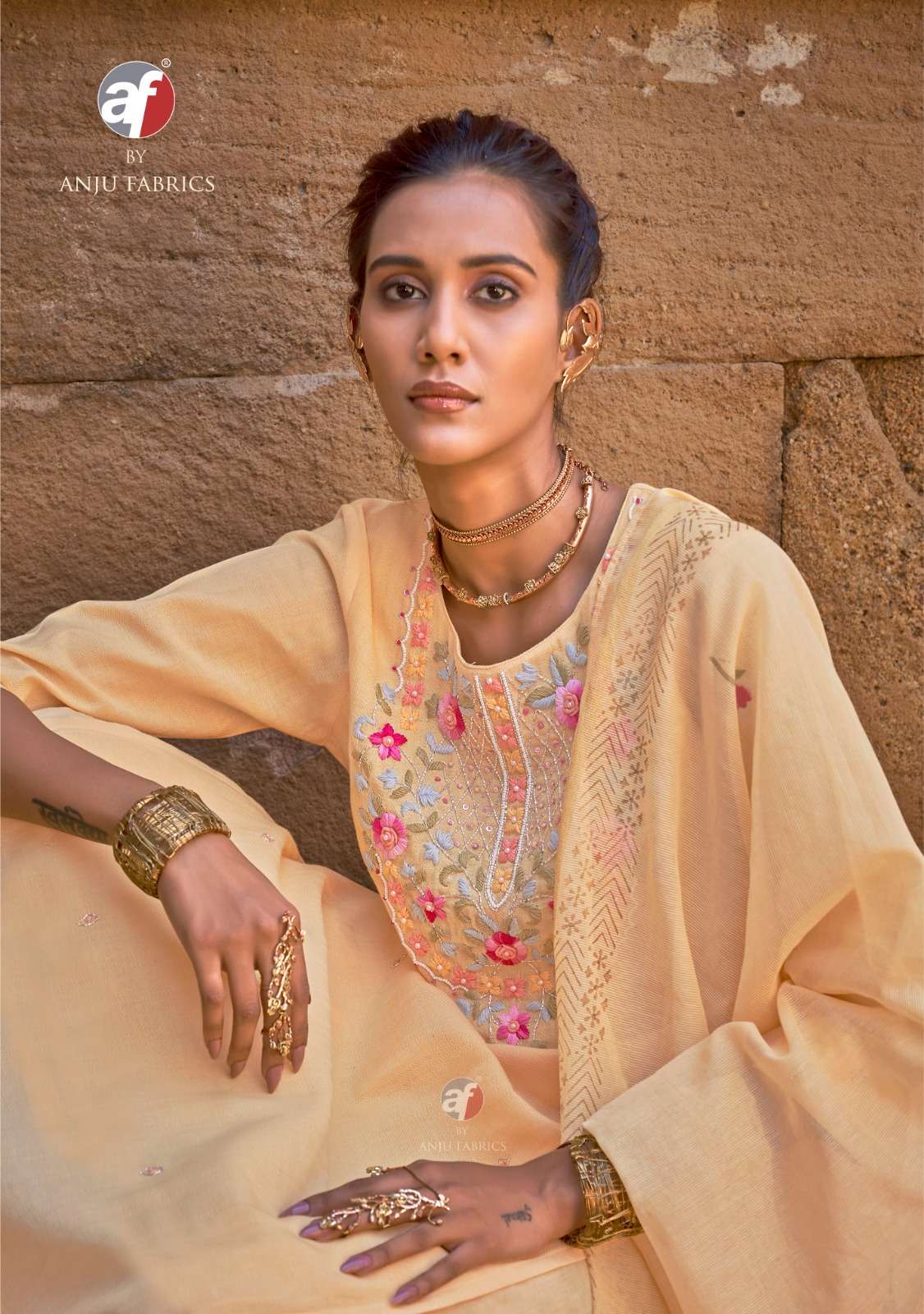 ANJU FABRICS CHANDANI VOL 4 SHADI WEAR COTTON KURTI PANT WITH DUPATTA DEALER