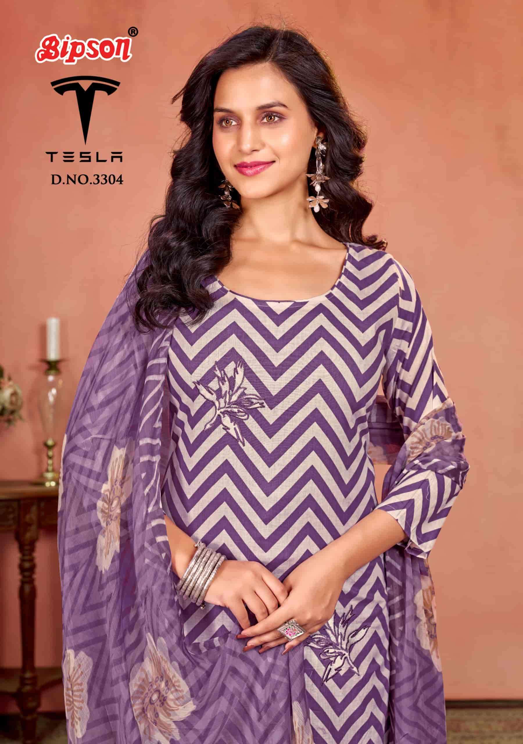 BIPSON TESLA 3304 DESIGNER PRINT COTTON DRESS MATERIAL SUPPLIER