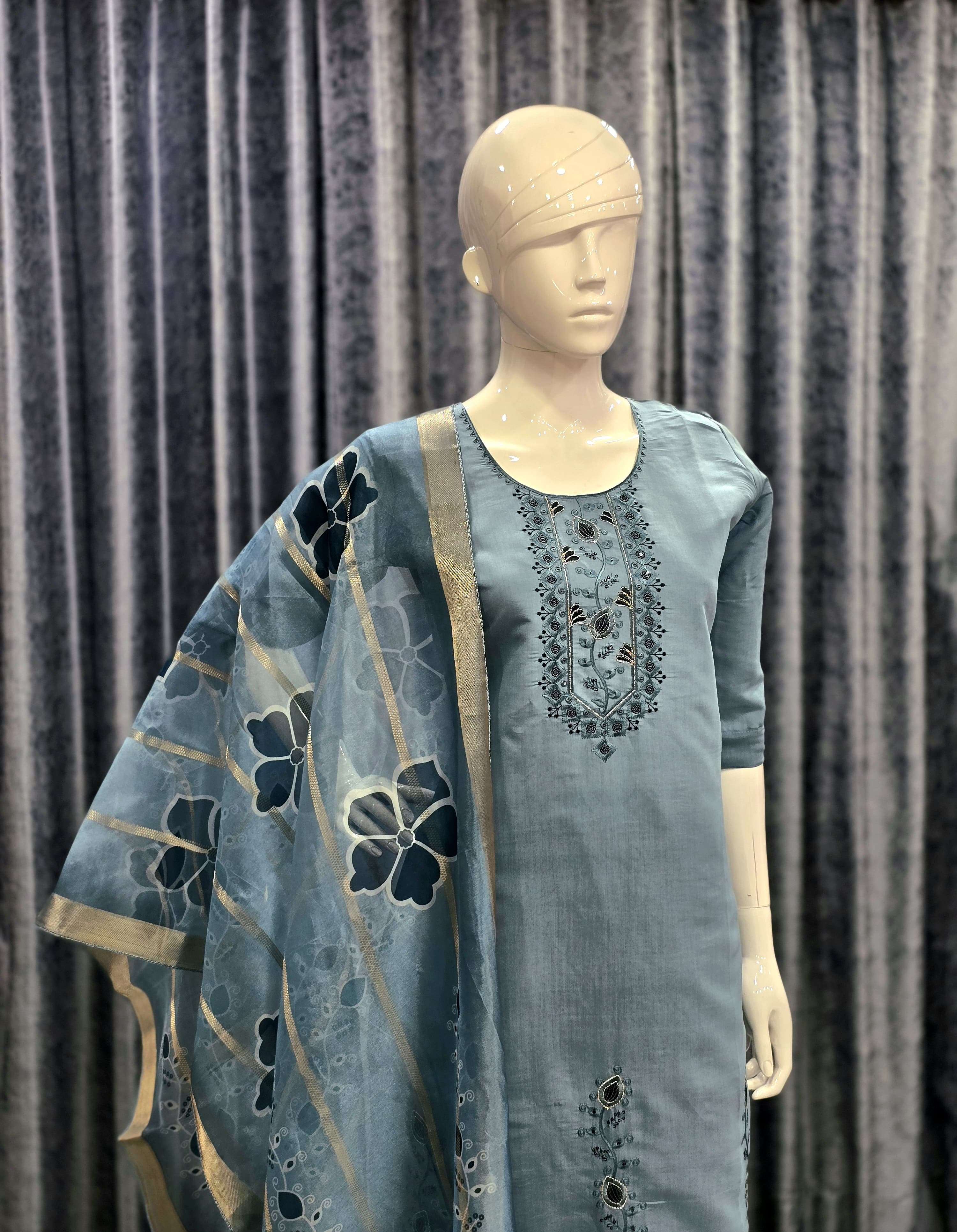 BOUTIQUE QUALITY READYMADE SILK SUIT FOR FESTIVAL COLLECTION AKSHAR