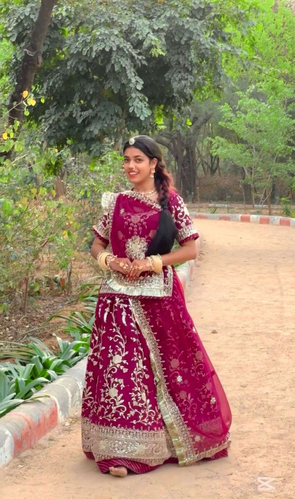 Darbari look traditional designer look Georgette fabric lehenga choli    pc 517     