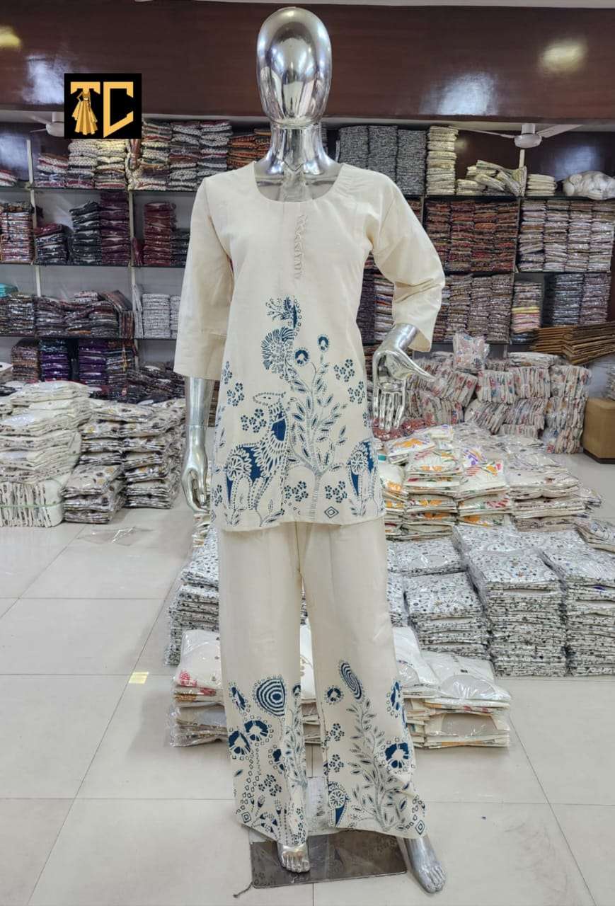 GRAY FLOWER DIGITAL CORD SET WESTERN OUTFIT DAILY WOMEN TS 