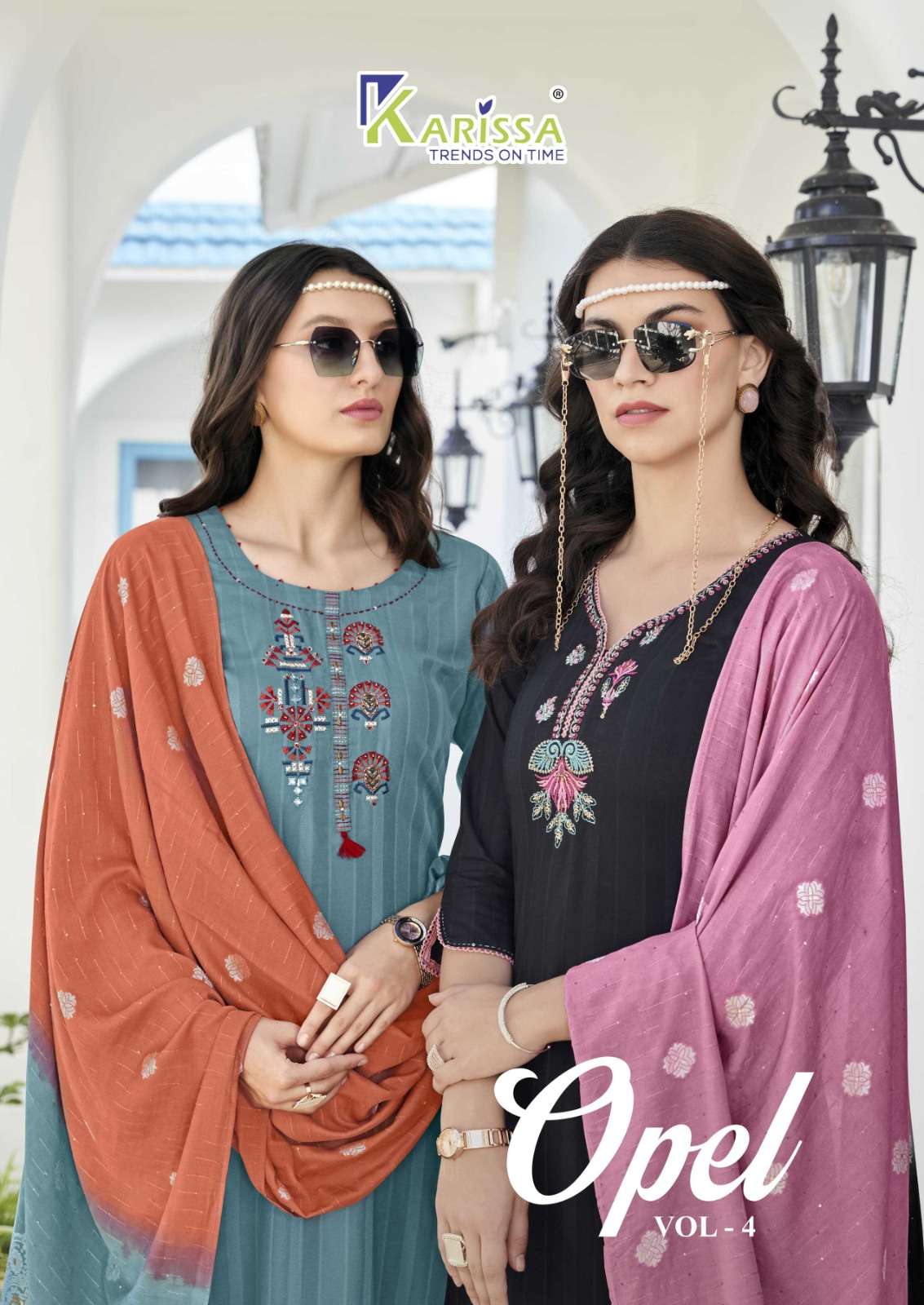KARISSA OPEL VOL 4 HIGH BRAND PREMIUM RAYON PATTERN SUIT FESTIVAL CLOTH