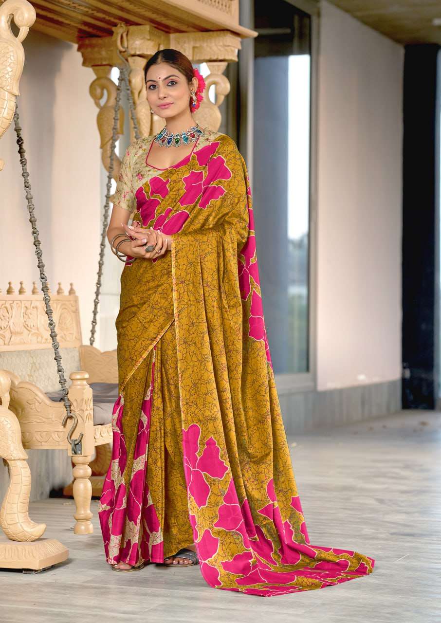 PARVATI MULTICOLOR HAND BLOCK PRINT COTTON SAREES WHOLESALE VF