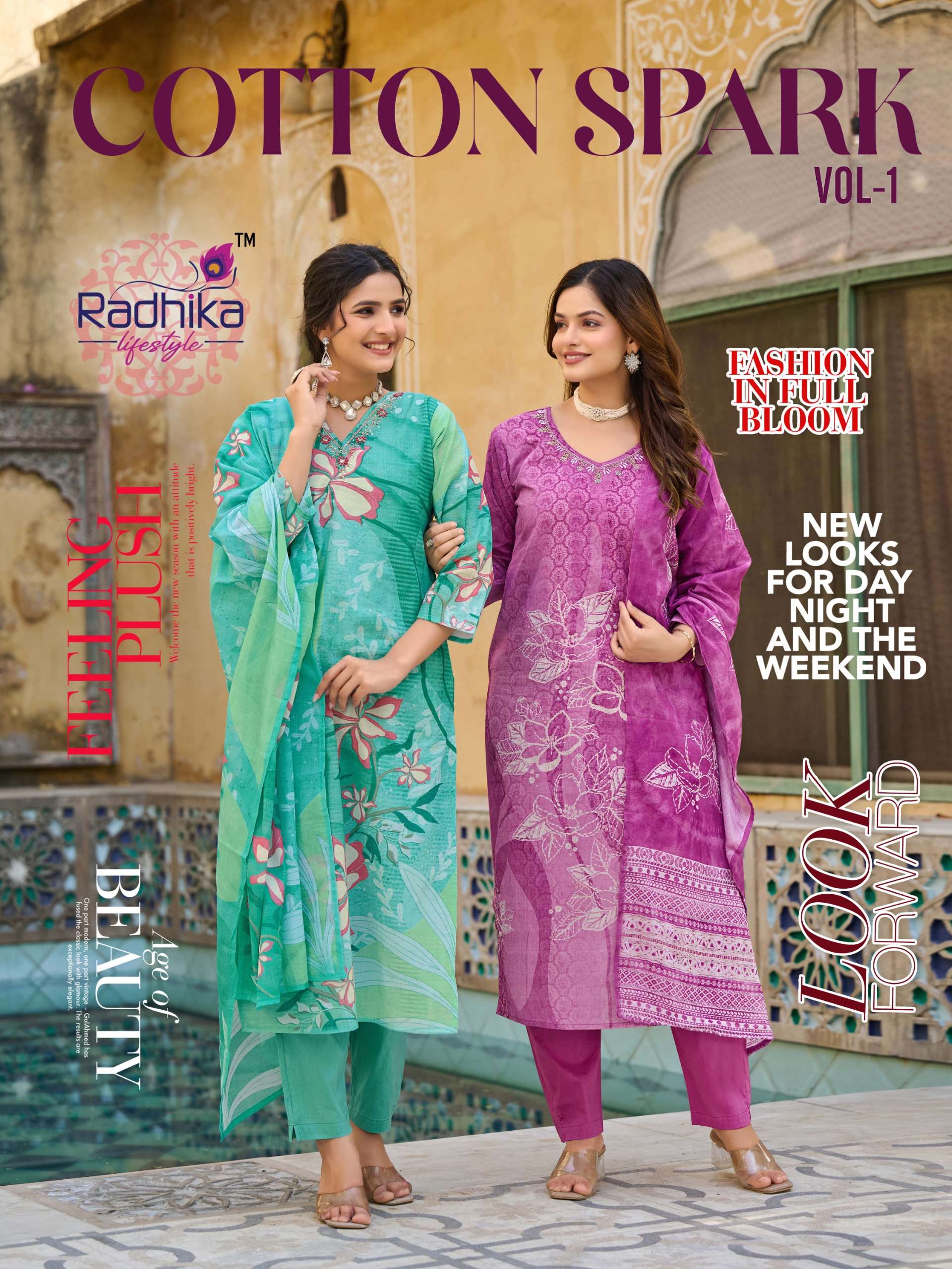 RADHIKA LIFESTYLE COTTON SPARK VOL 1 BEAUTIFUL COTTON SUIT FOR FESTIVAL WEAR