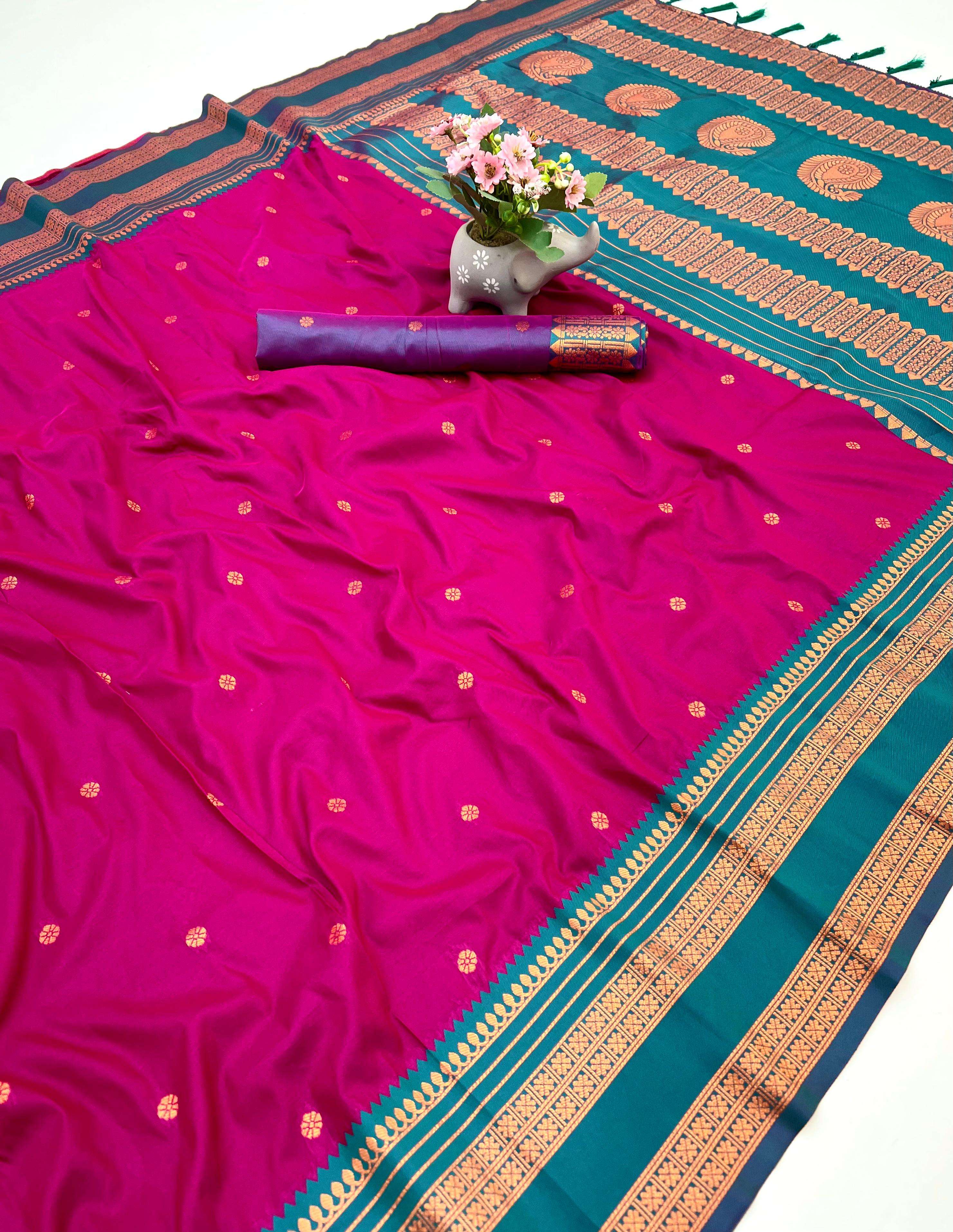 RAGINI VOL 4 SOFTSILK WEAVING DESIGN FESTIVAL SPECIAL SAREE 