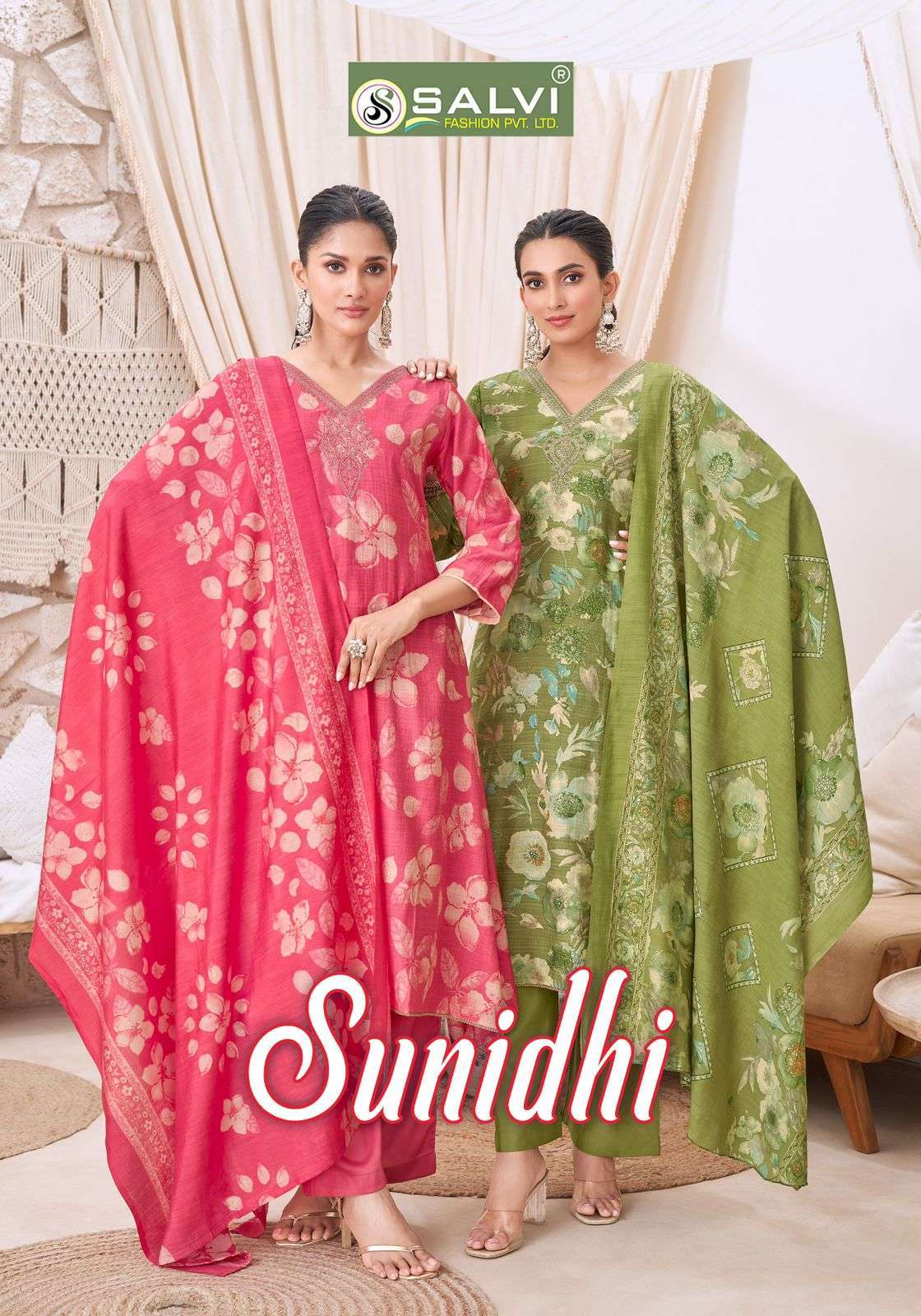 SALVI FASHION SUNIDHI FANCY SILK LADIES SUIT CATALOG ONLINE SHOP