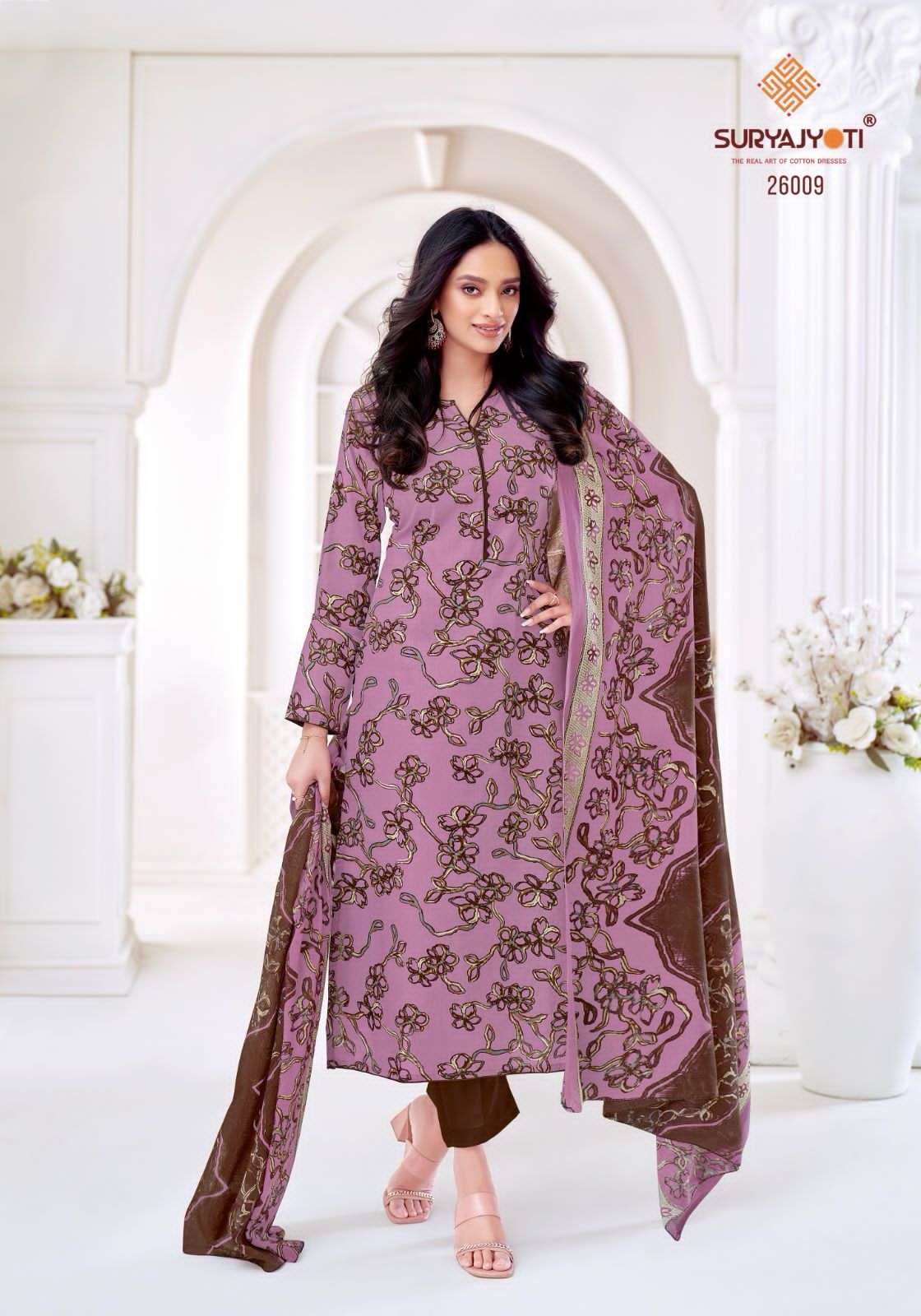 SURYAJYOTI NARGIS VOL 26 CAMBRIC COTTON PRINT SALWAR SUIT ONLINE STORE CLOTH