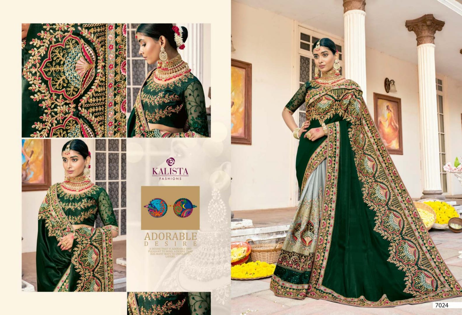 Kalista Fashion Khwaab Vol 21 Silk With Heavy Embroidery Work Designer Saree Collection At Wholesale Rate