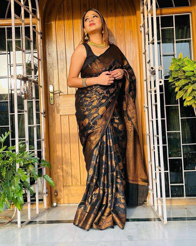 Black deals saree collection