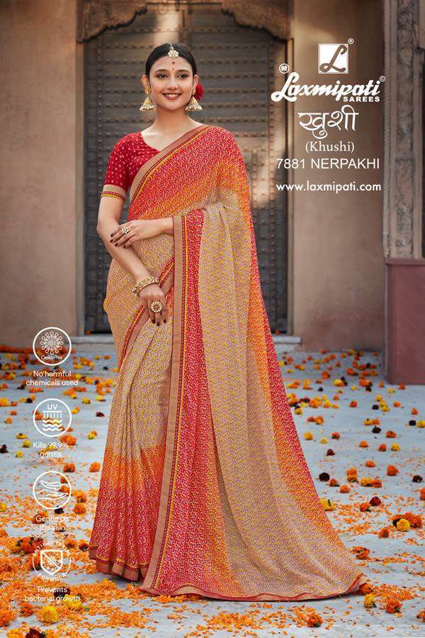 Laxmipati brand partywear sarees new catalogue | Strawberry | Girlish and Designer  sarees - YouTube