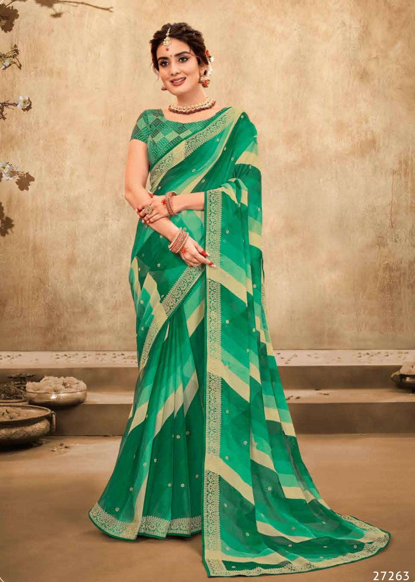 Resham Ki Dor By Sanskar Designer Georgette Saree Collection