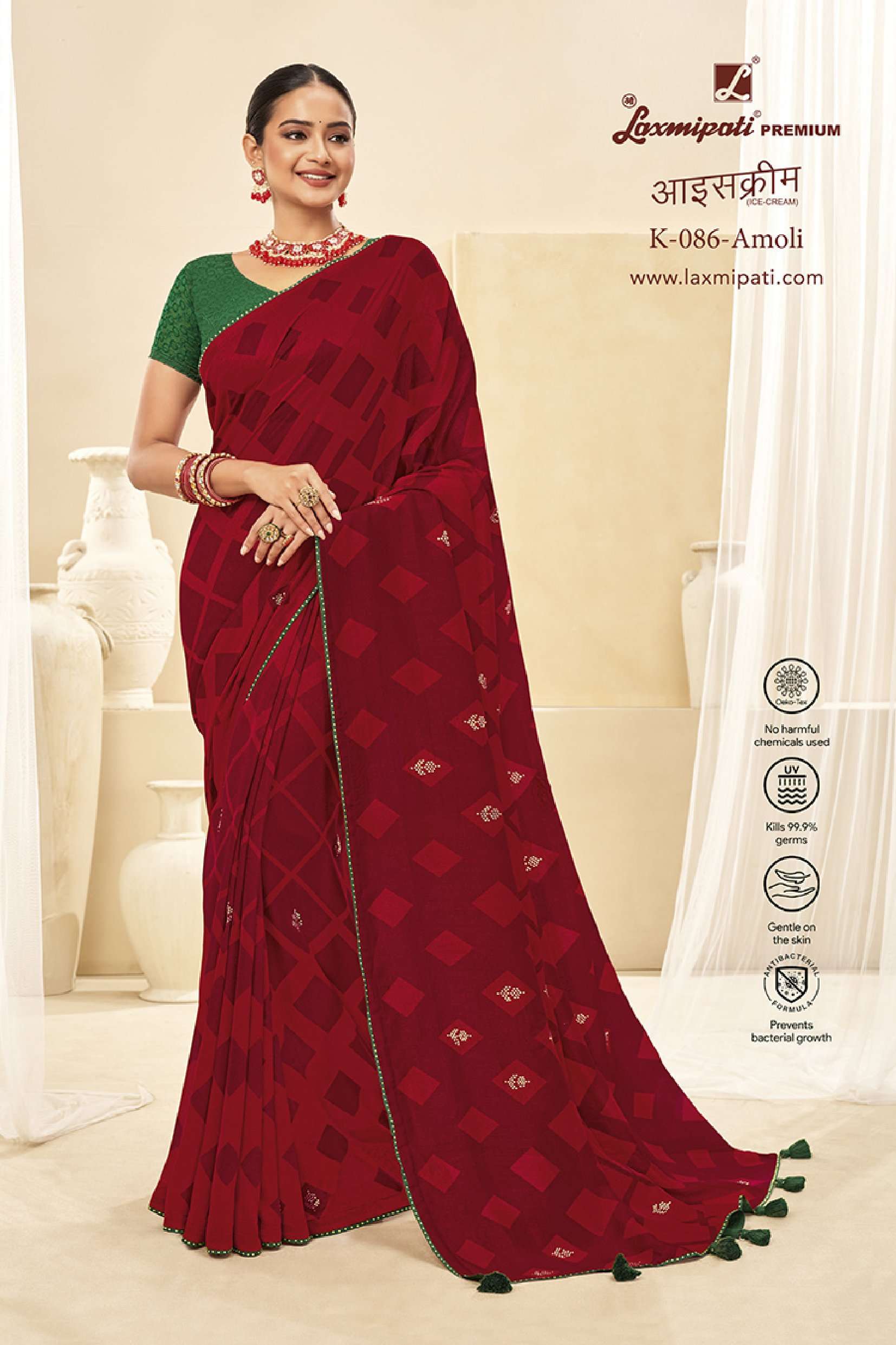 Piku Chiffon Saree – Pratibha Sarees