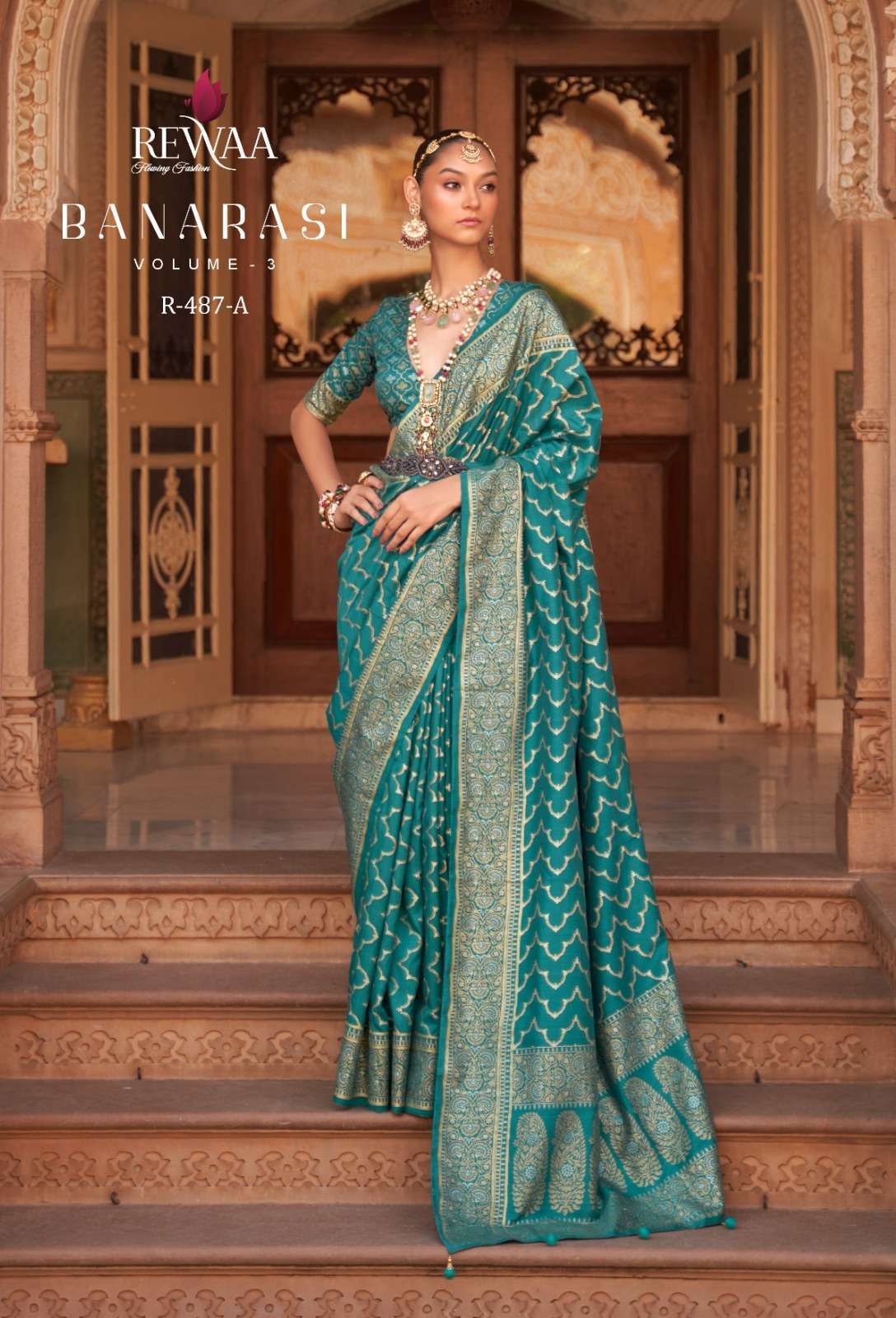 Rewaa fashion BANARASI VOL 3 Silk with Printed fancy look saree collection