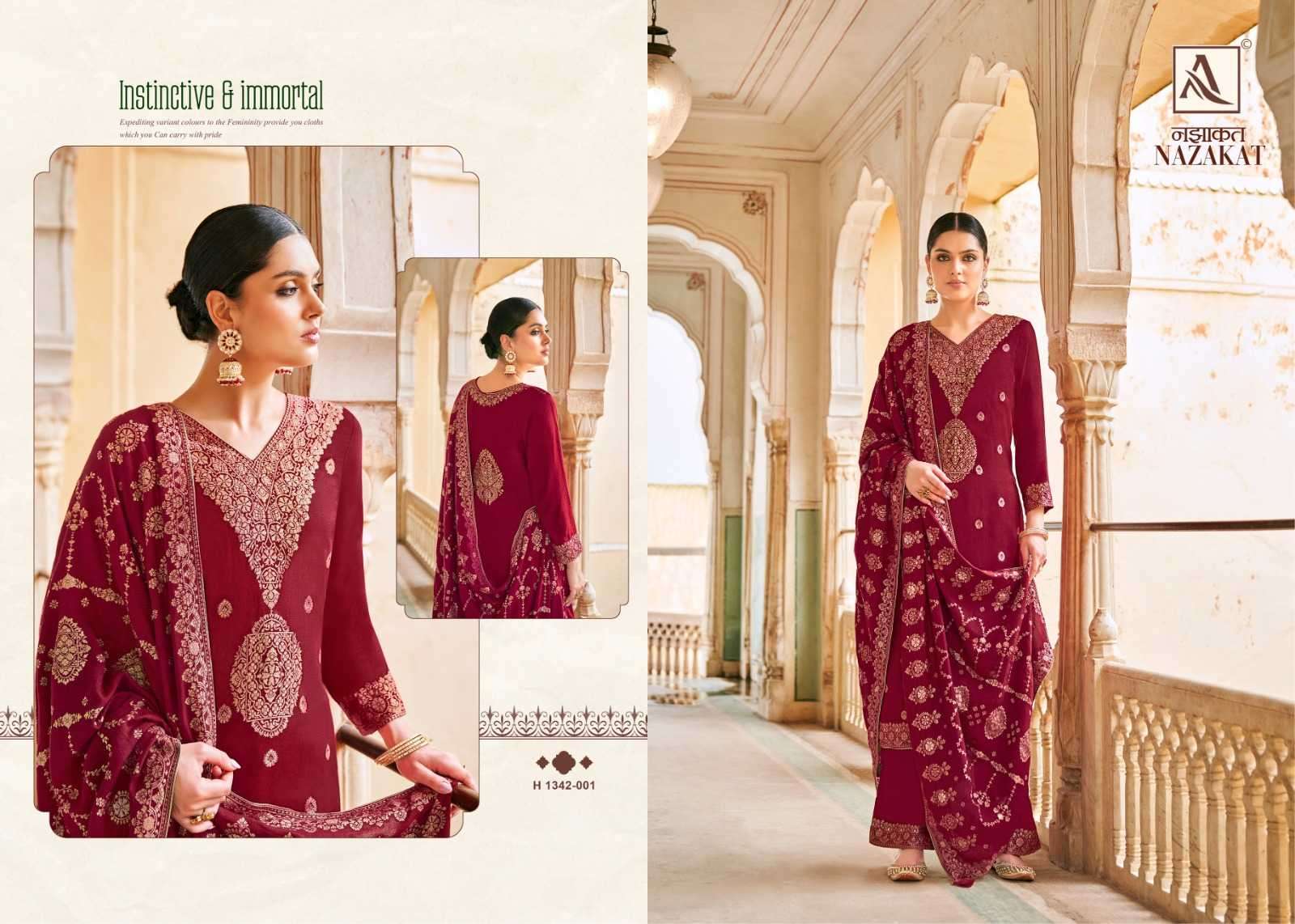 Buy Bipson Safari Queen 2355 Wool Pashmina Printed Dress Materials.