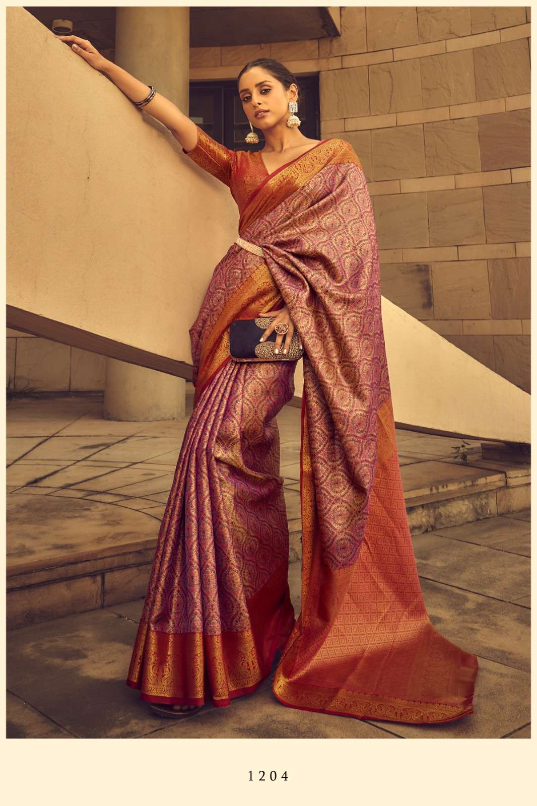 Pink Colour Heavy Work Rich Look Partywear Saree - KSM PRINTS - 4110707