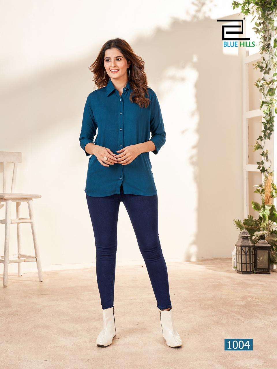 Blue Hills TRAVELLER Rayon with Western Look women Shirts Collection at  best online rate