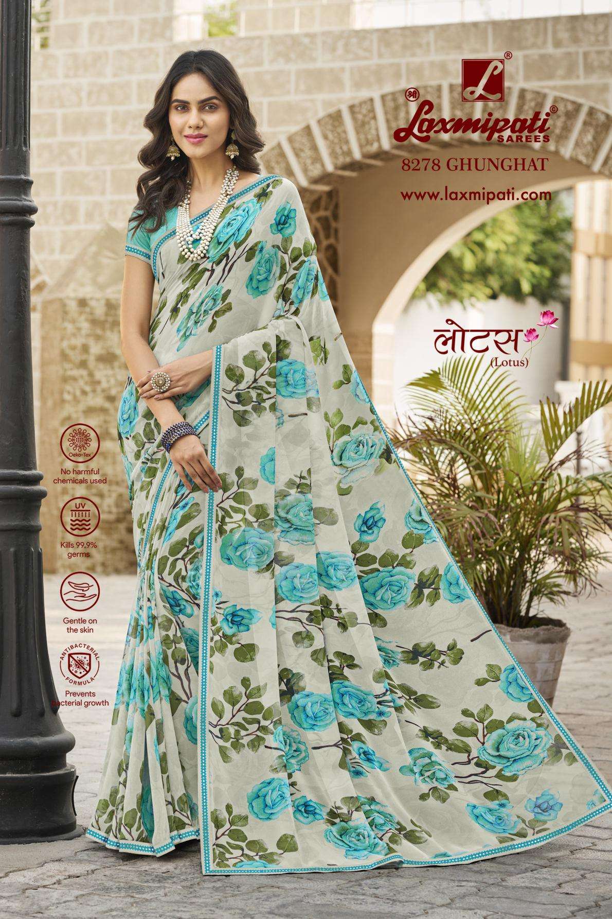 Buy Laxmipati Aarunya Women's Printed Cotton Saree with Blouse Piece -  6204_LP at Amazon.in