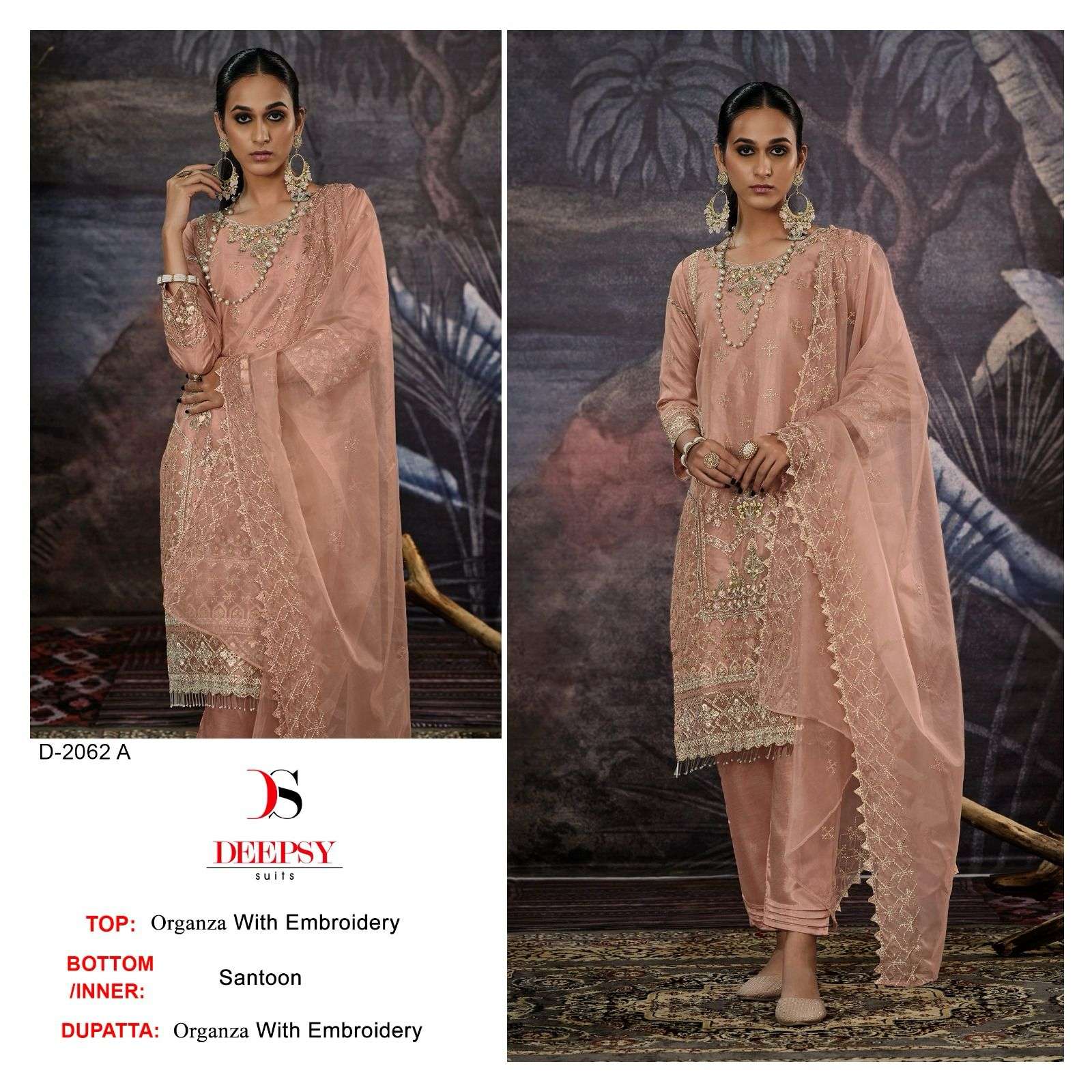 D-240 HIT DESIGN BY DEEPSY SUITS ORGANZA EMBROIDERY STITCHED DRESS