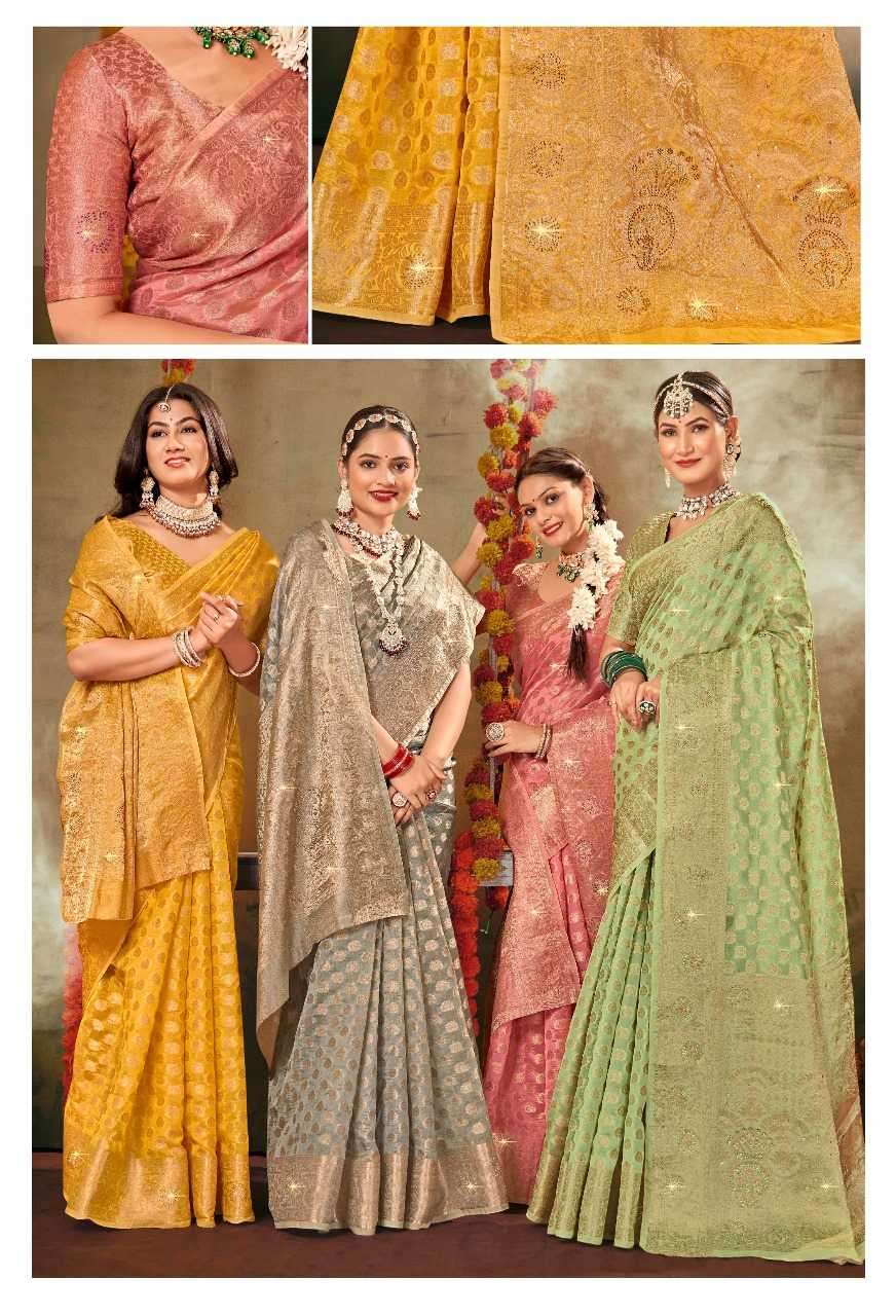 Lifestyle Velvet Silk party Wear Silk Saree Catalog wholesale Dealer