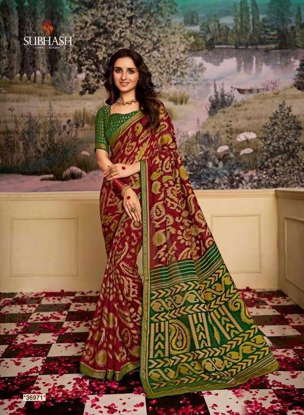 GARDENIA VOL-8 BY BY SUBHASH SAREE 31741 TO 31756 SERIES INDIAN TRADITIONAL  WEAR COLLECTION BEAUTIFUL