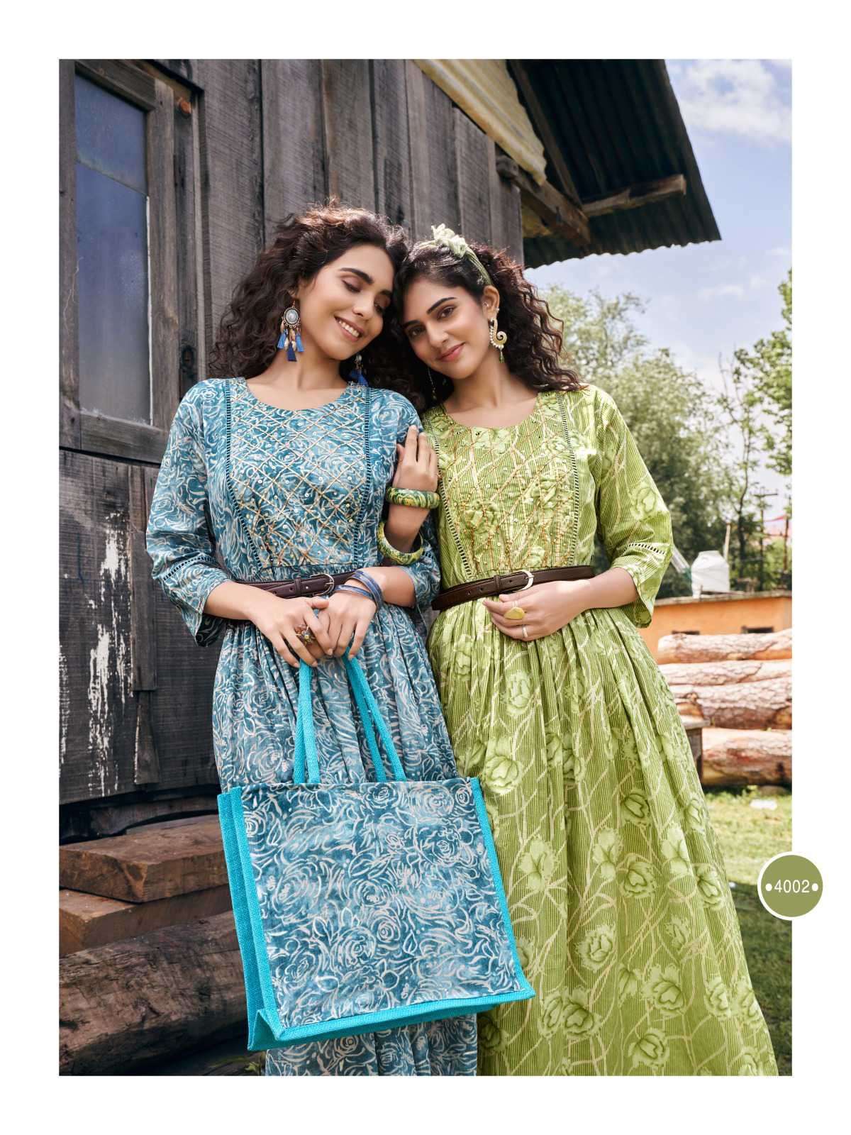Aseedha Dress for Women with georgette Fancy Print, Western Style Dresses  for Girls
