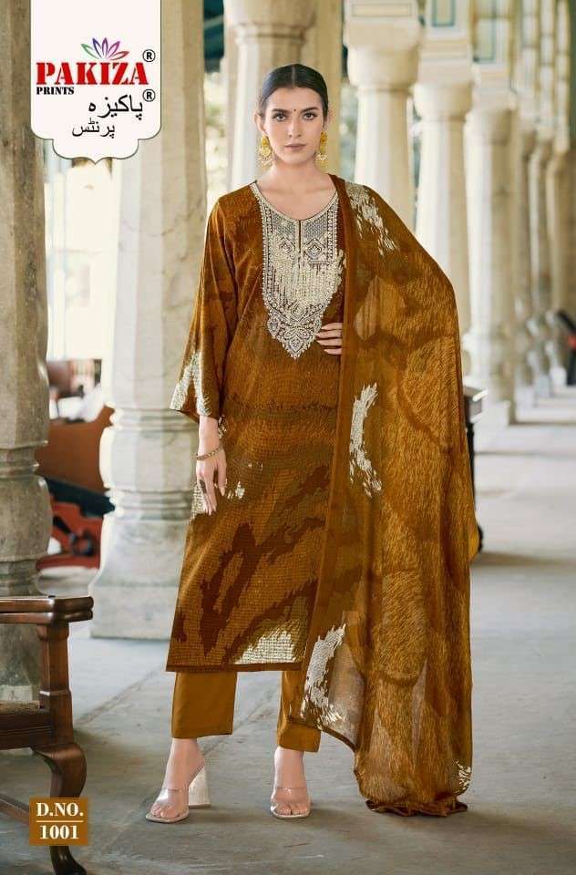 PAKIZA PRINT NAWAZISH VOL 1 RAYON SALWAR SUIT SUPPLIER CATALOG ONLINE
