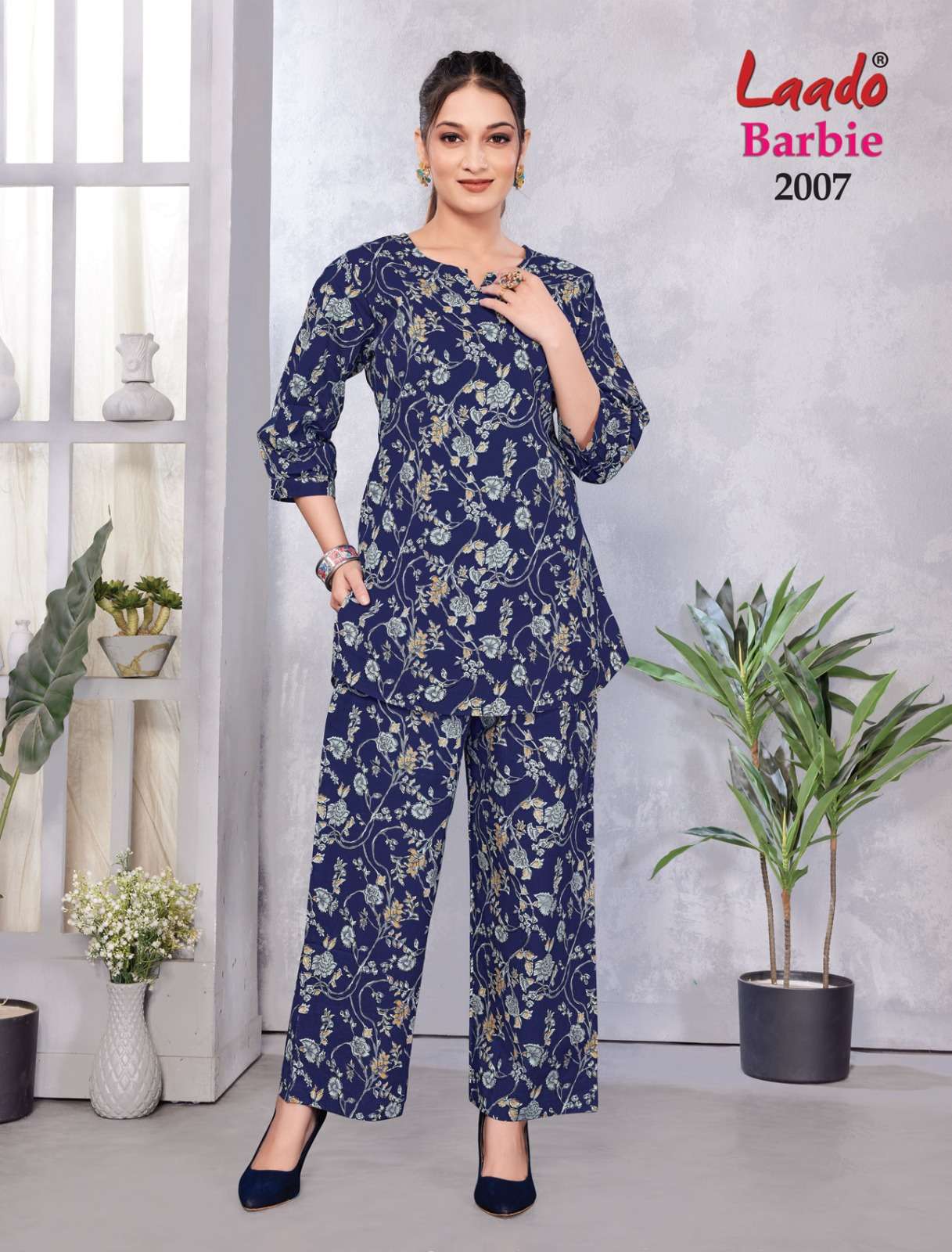 LADDO BARBIE VOL 2 CASUAL WEAR COTTON PRINT CORD SET WOMEN CATALOG