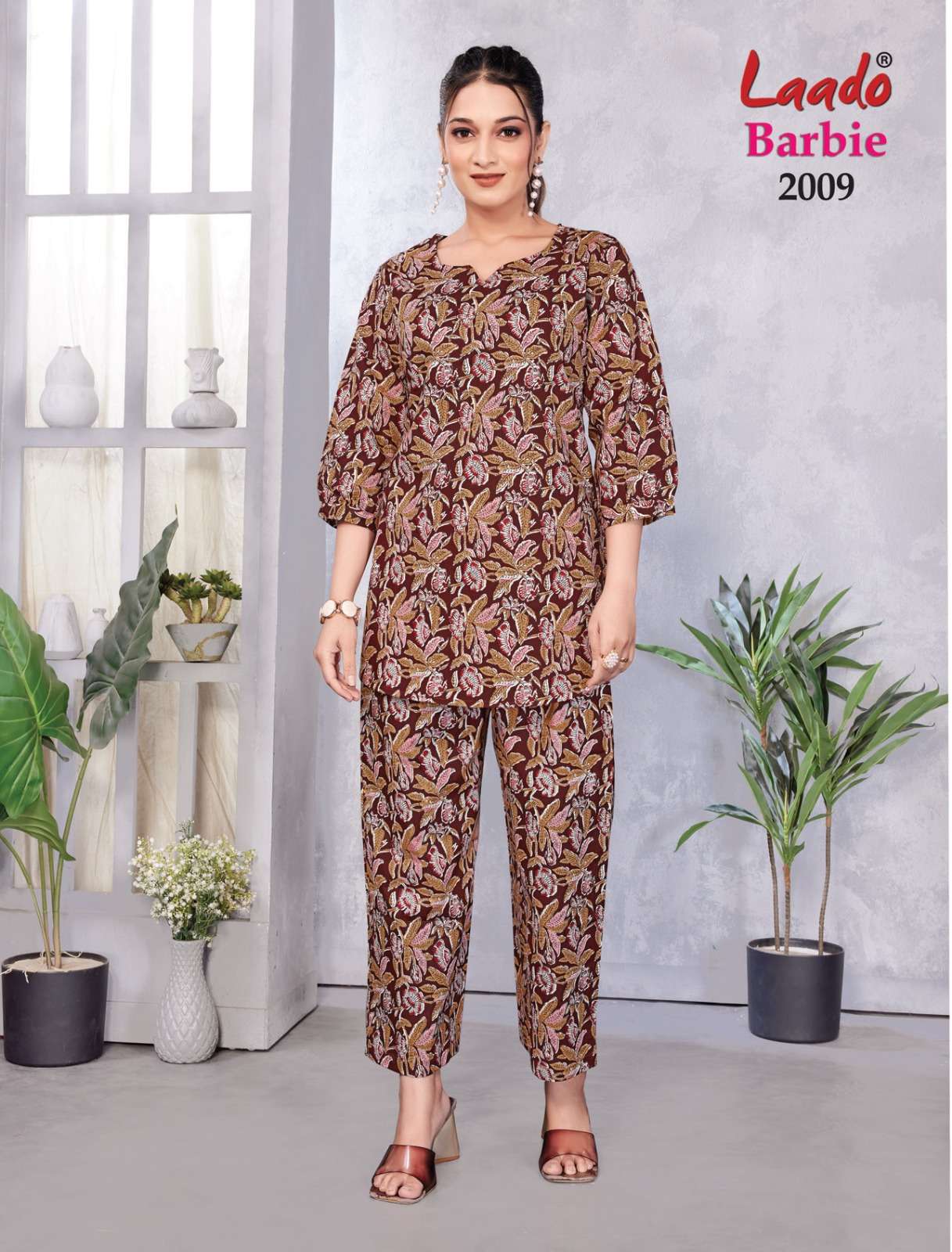 LADDO BARBIE VOL 2 CASUAL WEAR COTTON PRINT CORD SET WOMEN CATALOG