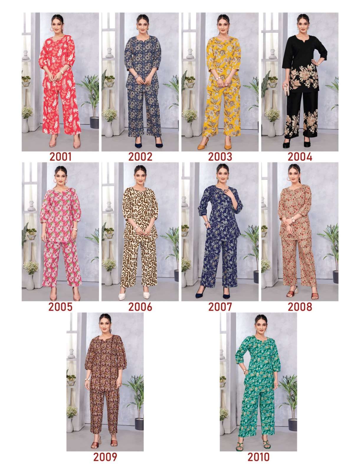 LADDO BARBIE VOL 2 CASUAL WEAR COTTON PRINT CORD SET WOMEN CATALOG