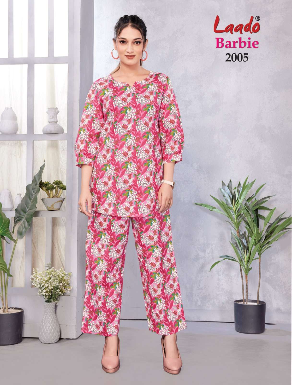 LADDO BARBIE VOL 2 CASUAL WEAR COTTON PRINT CORD SET WOMEN CATALOG