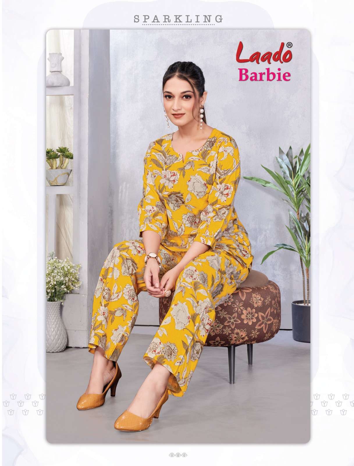 LADDO BARBIE VOL 2 CASUAL WEAR COTTON PRINT CORD SET WOMEN CATALOG