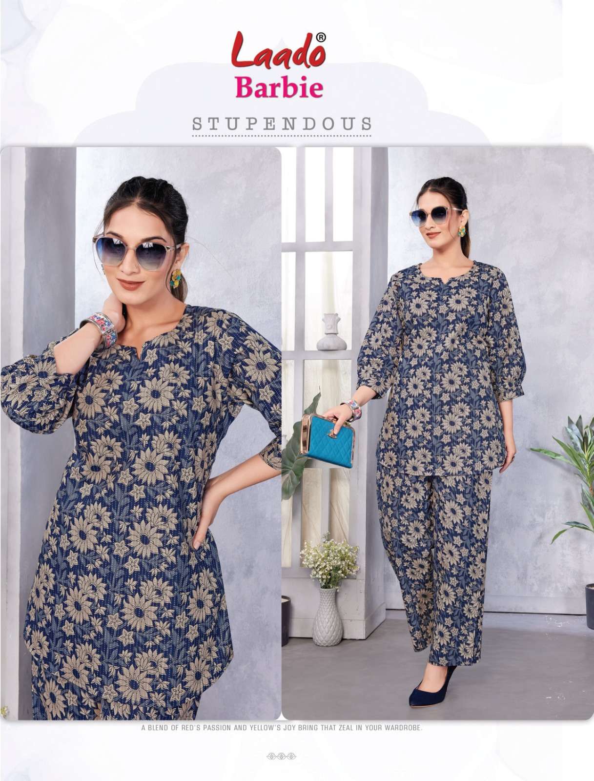 LADDO BARBIE VOL 2 CASUAL WEAR COTTON PRINT CORD SET WOMEN CATALOG