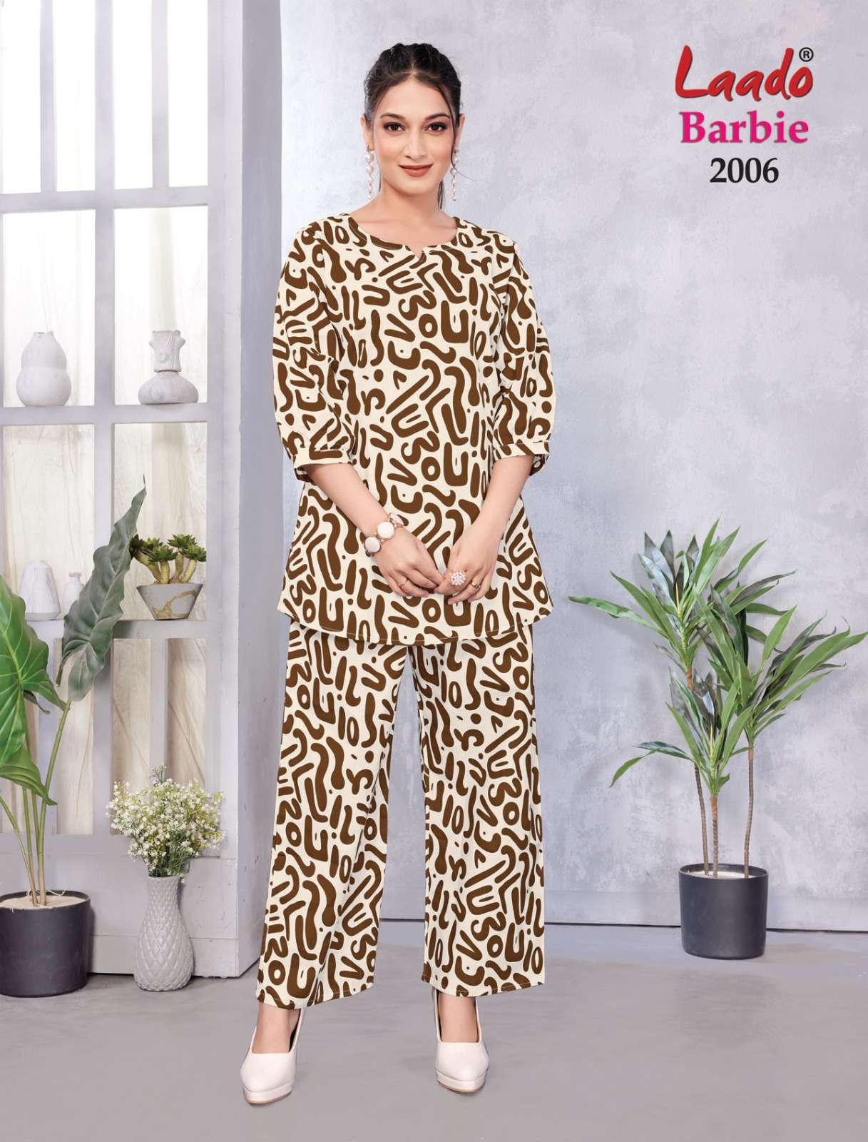 LADDO BARBIE VOL 2 CASUAL WEAR COTTON PRINT CORD SET WOMEN CATALOG
