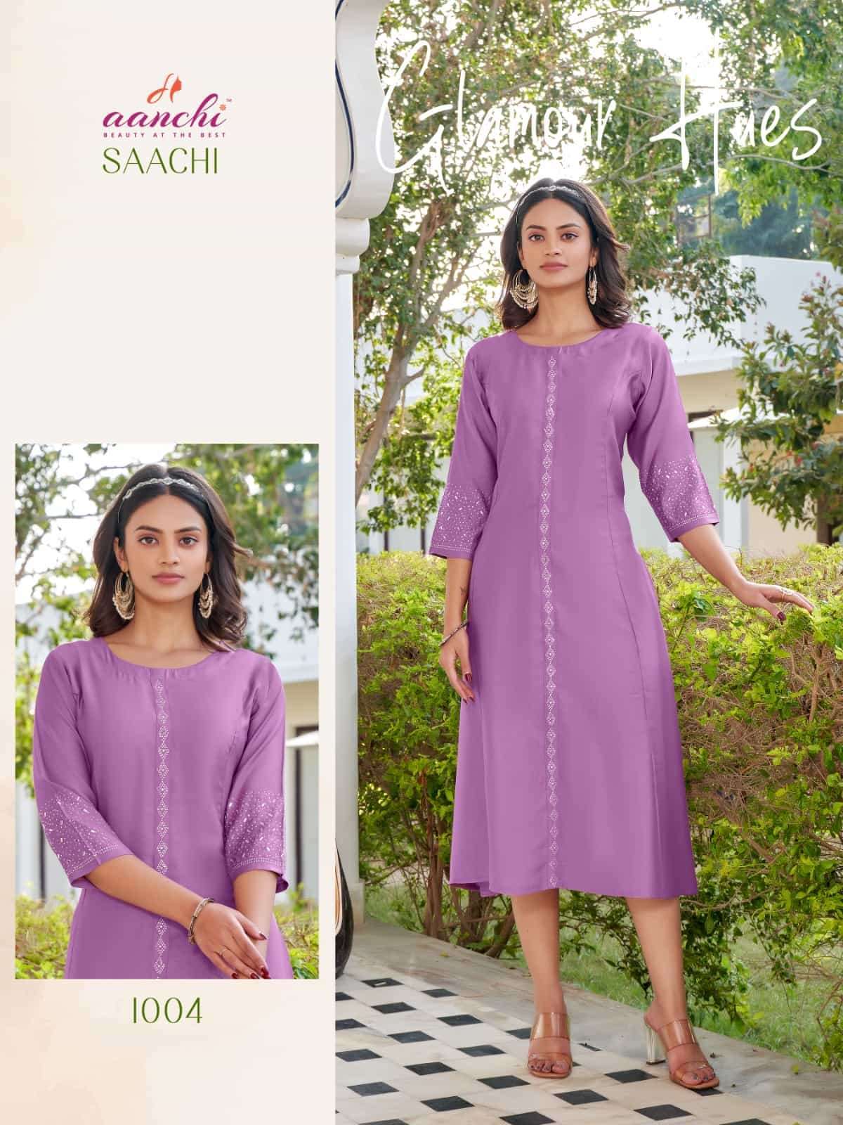 AANCHI SAACHI CASUAL WEAR SIMPLE KURTI COLLECTION DEALER