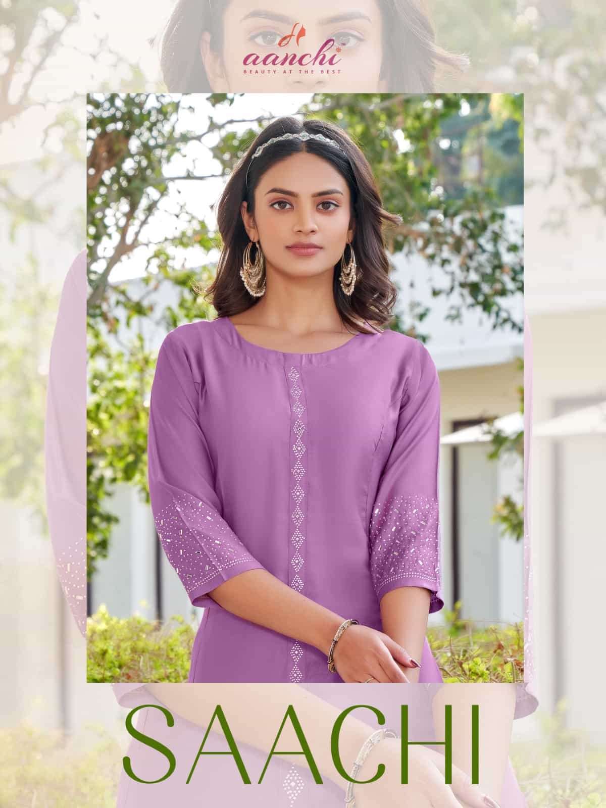 AANCHI SAACHI CASUAL WEAR SIMPLE KURTI COLLECTION DEALER