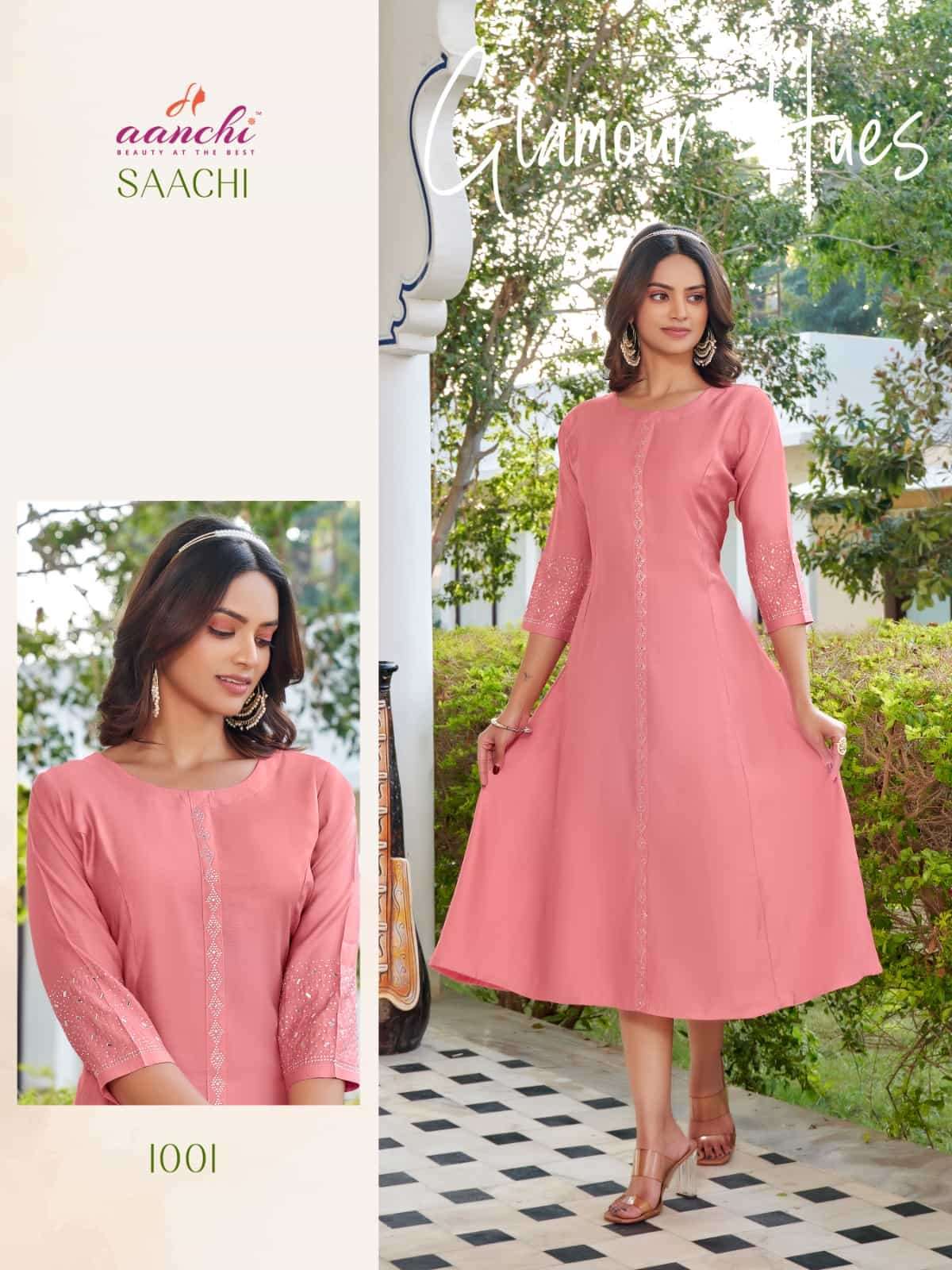 AANCHI SAACHI CASUAL WEAR SIMPLE KURTI COLLECTION DEALER