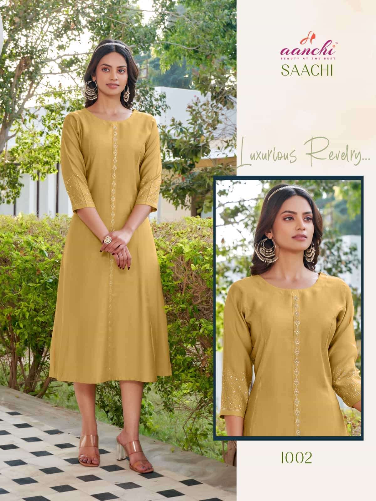 AANCHI SAACHI CASUAL WEAR SIMPLE KURTI COLLECTION DEALER