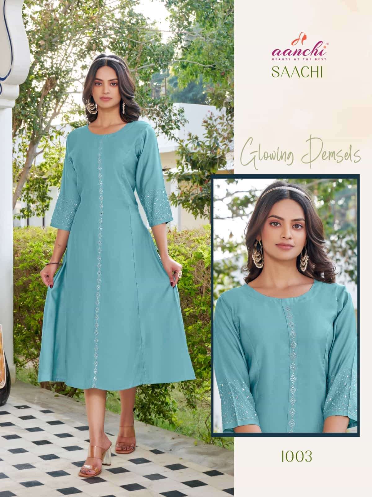 AANCHI SAACHI CASUAL WEAR SIMPLE KURTI COLLECTION DEALER