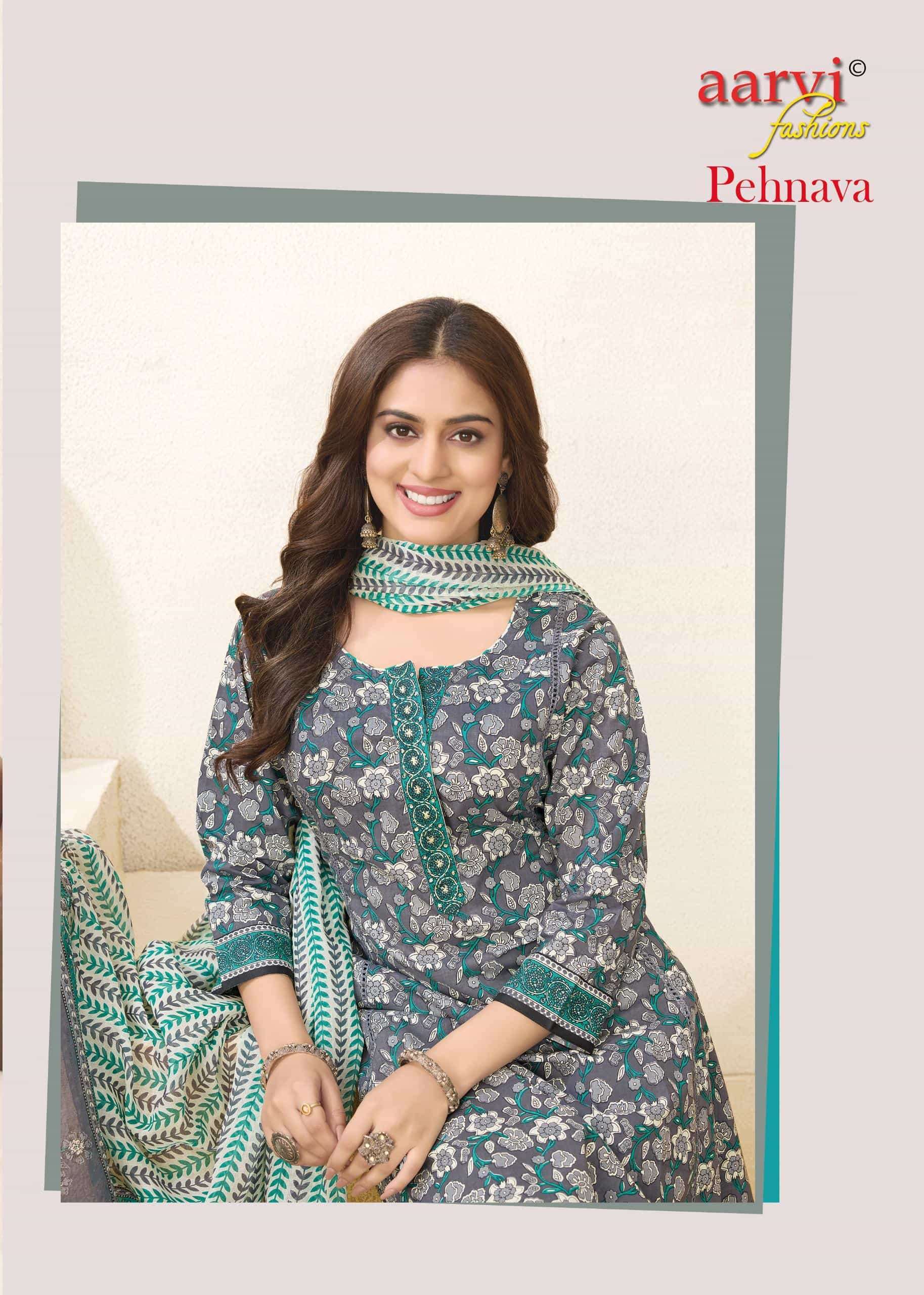 AARVI FASHION PEHNAVA VOL 1 FESTIVAL COTTON ANARKALI SUIT RESELLER SHOP 