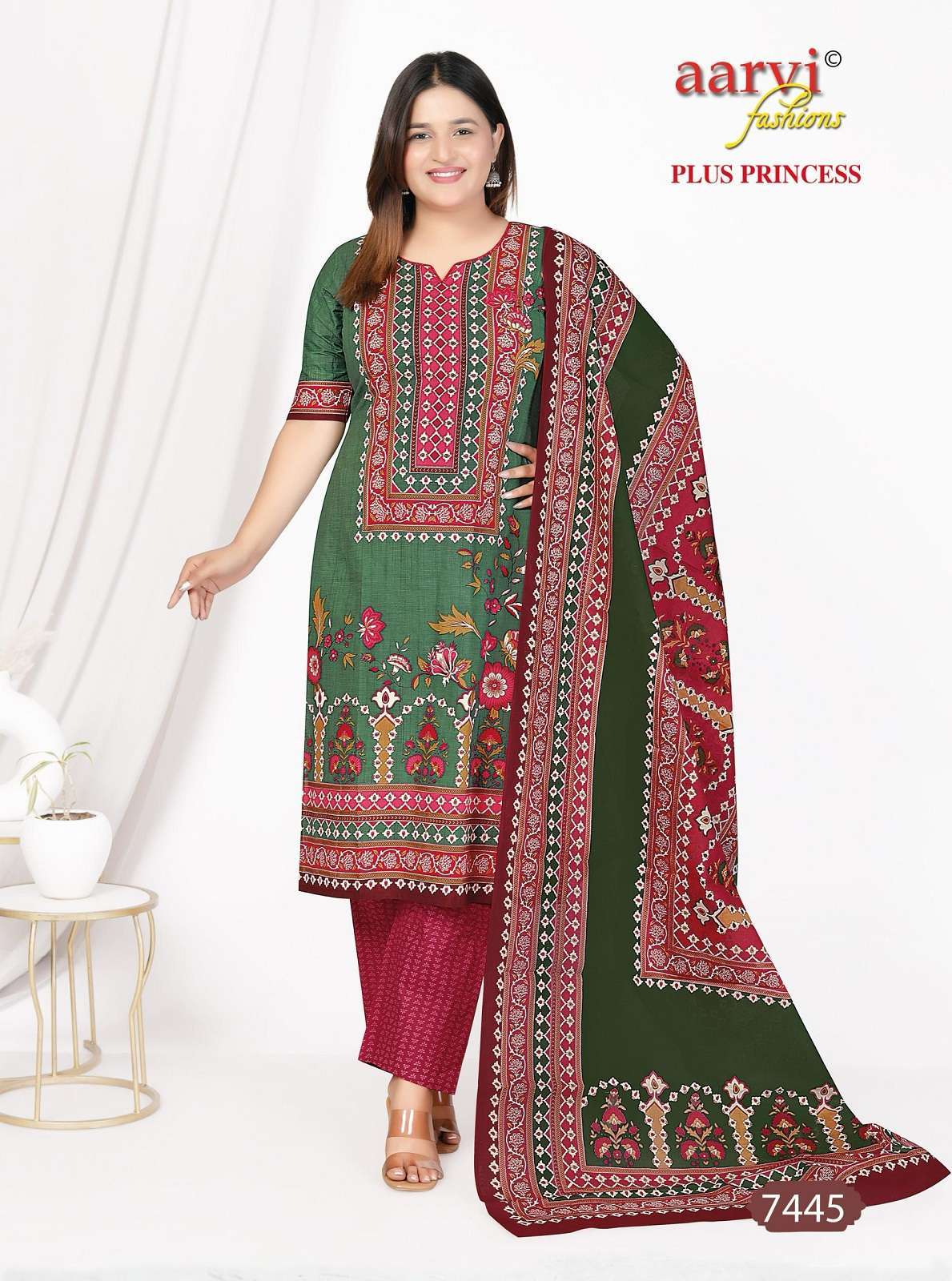 AARVI FASHION PRINCESS VOL 4 BIG WOMEN DESIGNER READYMADE SUIT WHOLESALE