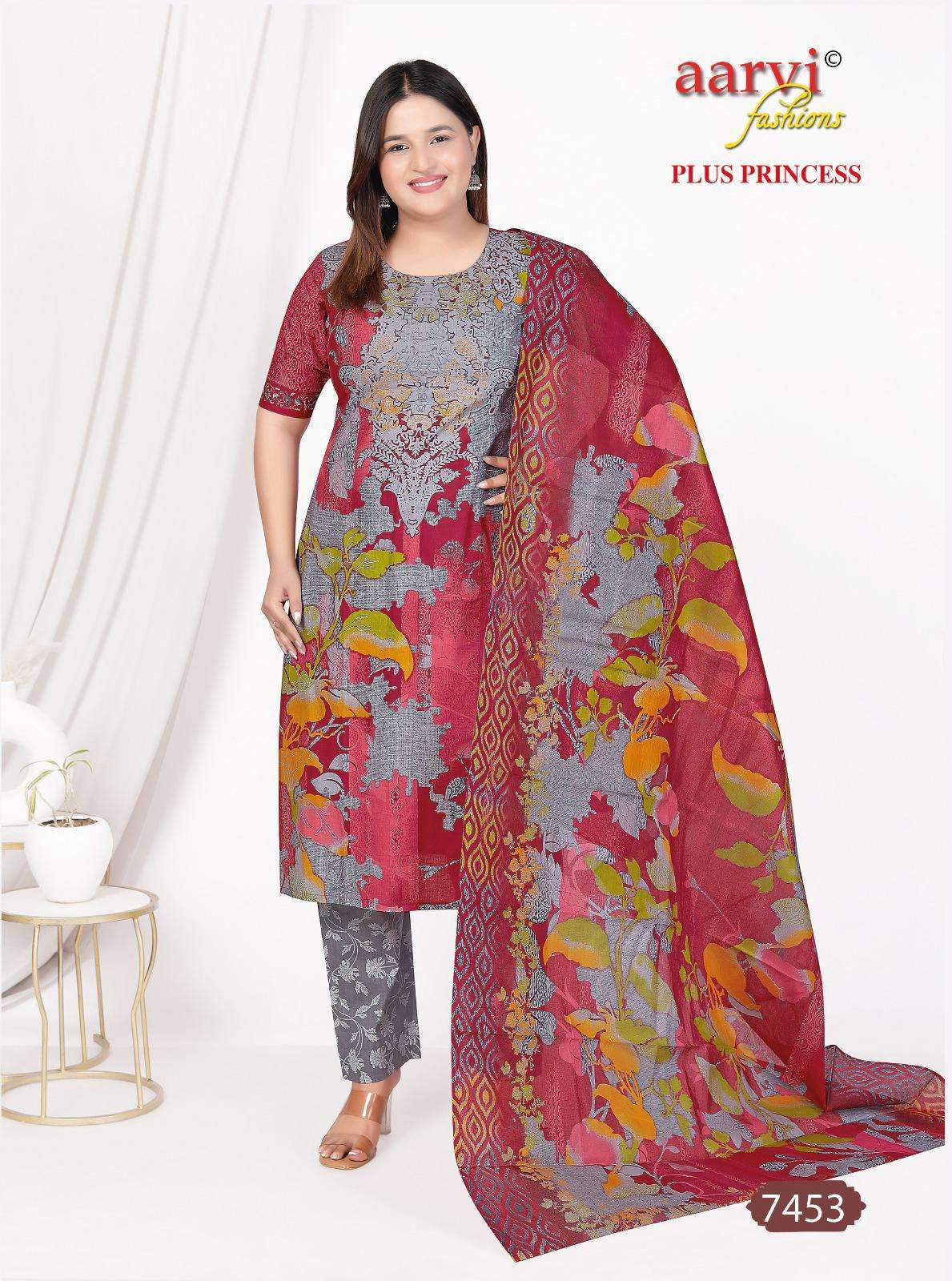 AARVI FASHION PRINCESS VOL 4 BIG WOMEN DESIGNER READYMADE SUIT WHOLESALE