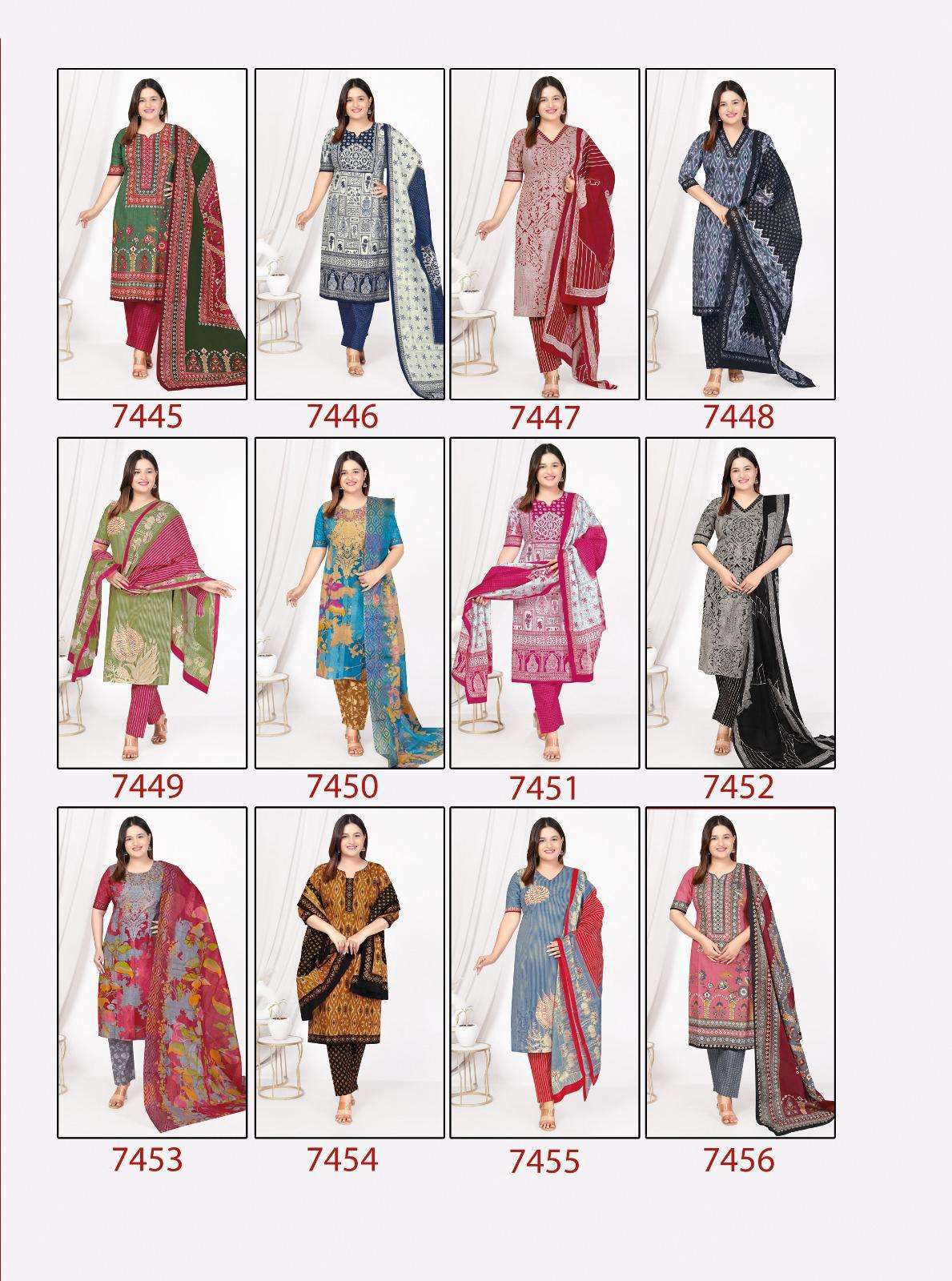 AARVI FASHION PRINCESS VOL 4 BIG WOMEN DESIGNER READYMADE SUIT WHOLESALE