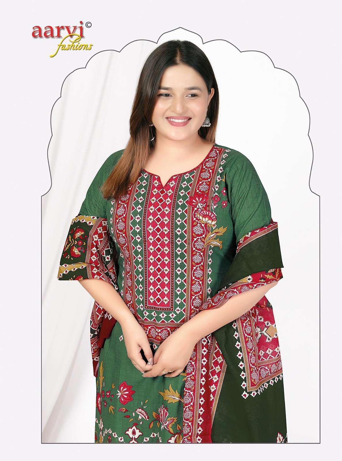 AARVI FASHION PRINCESS VOL 4 BIG WOMEN DESIGNER READYMADE SUIT WHOLESALE