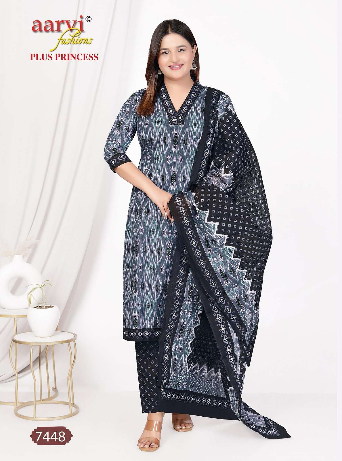 AARVI FASHION PRINCESS VOL 4 BIG WOMEN DESIGNER READYMADE SUIT WHOLESALE