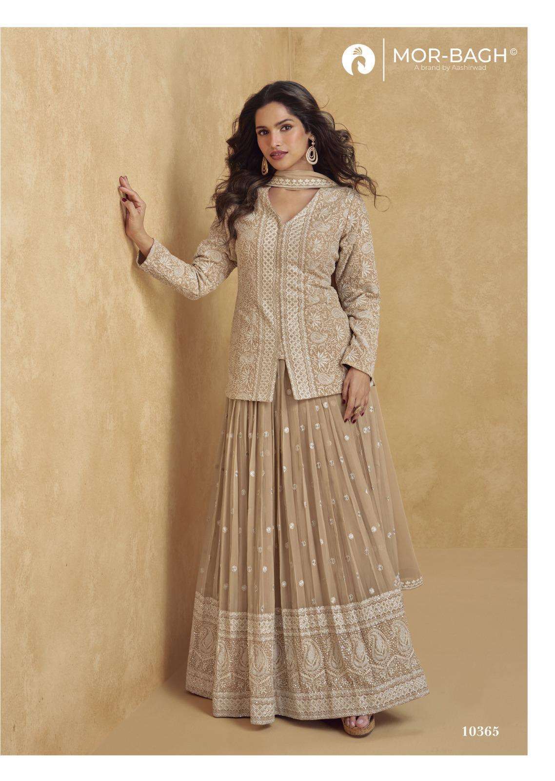 AASHIRWAD CREATION JHASI 10363 SERIES WEDDING SPECIAL DESIGNER LOOK READYMADE SUITS 