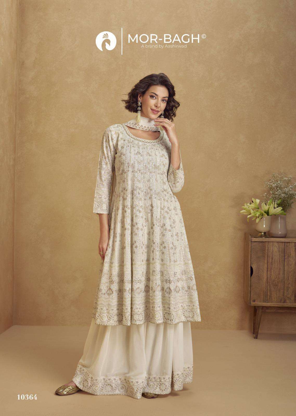 AASHIRWAD CREATION JHASI 10363 SERIES WEDDING SPECIAL DESIGNER LOOK READYMADE SUITS 