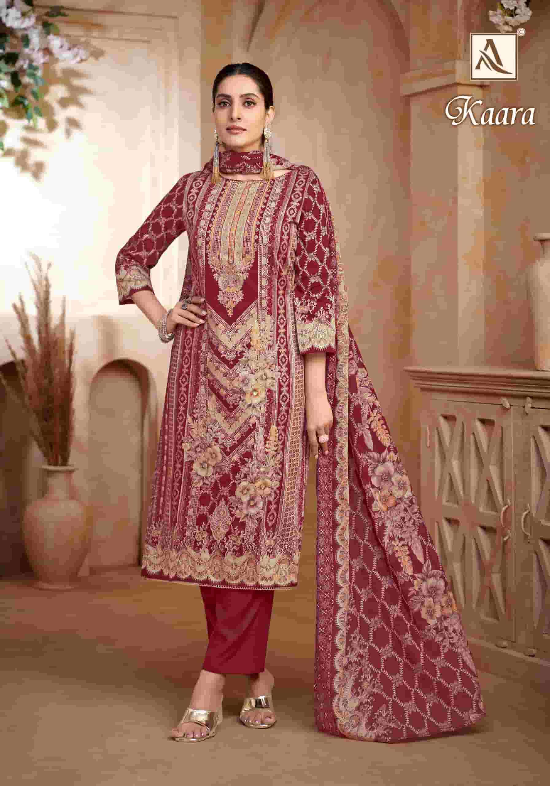 ALOK SUIT KAARA COTTON FUL DESIGNER SALWAR SUIT FUNCTION CLOTH EXPORT 