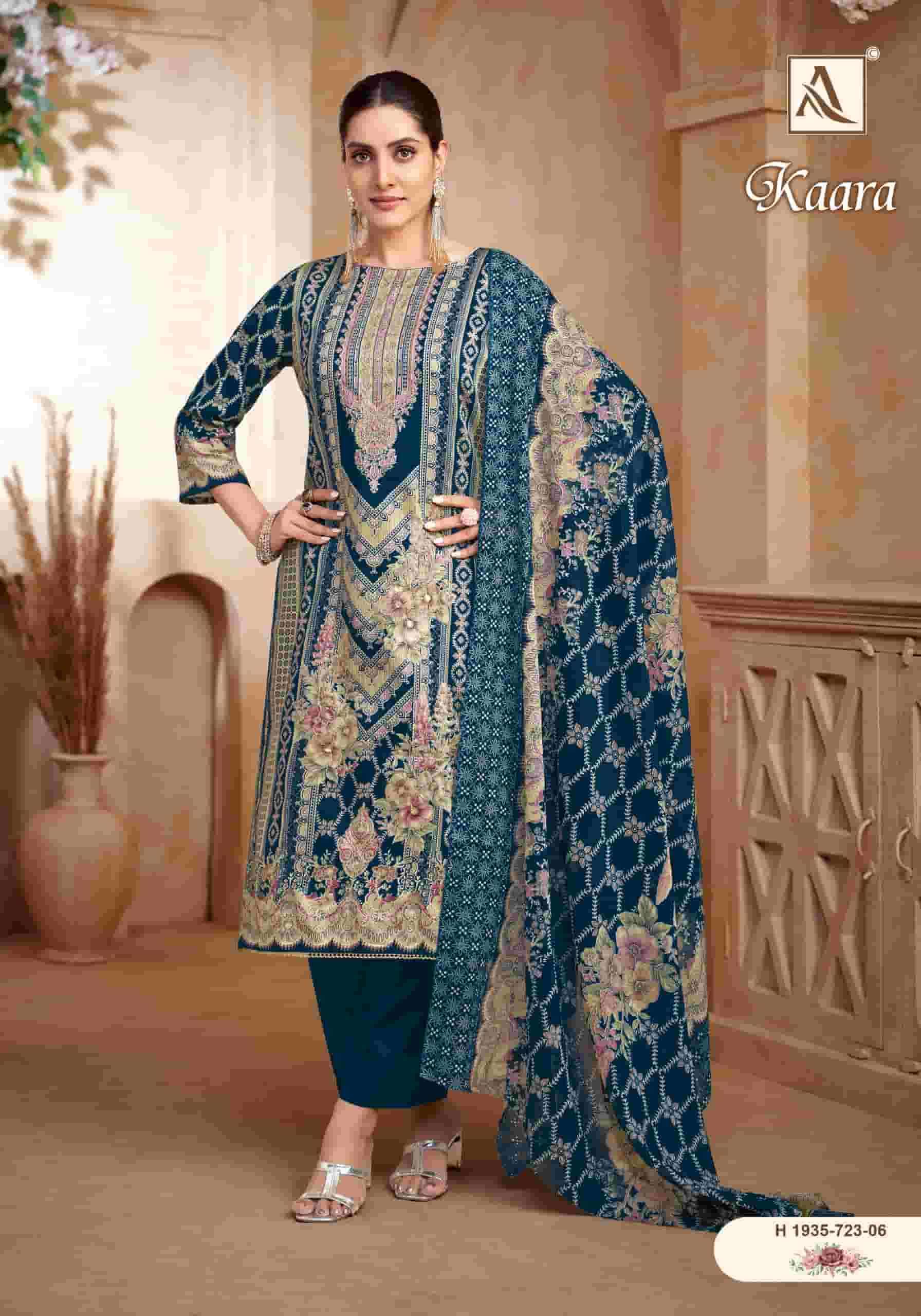 ALOK SUIT KAARA COTTON FUL DESIGNER SALWAR SUIT FUNCTION CLOTH EXPORT 