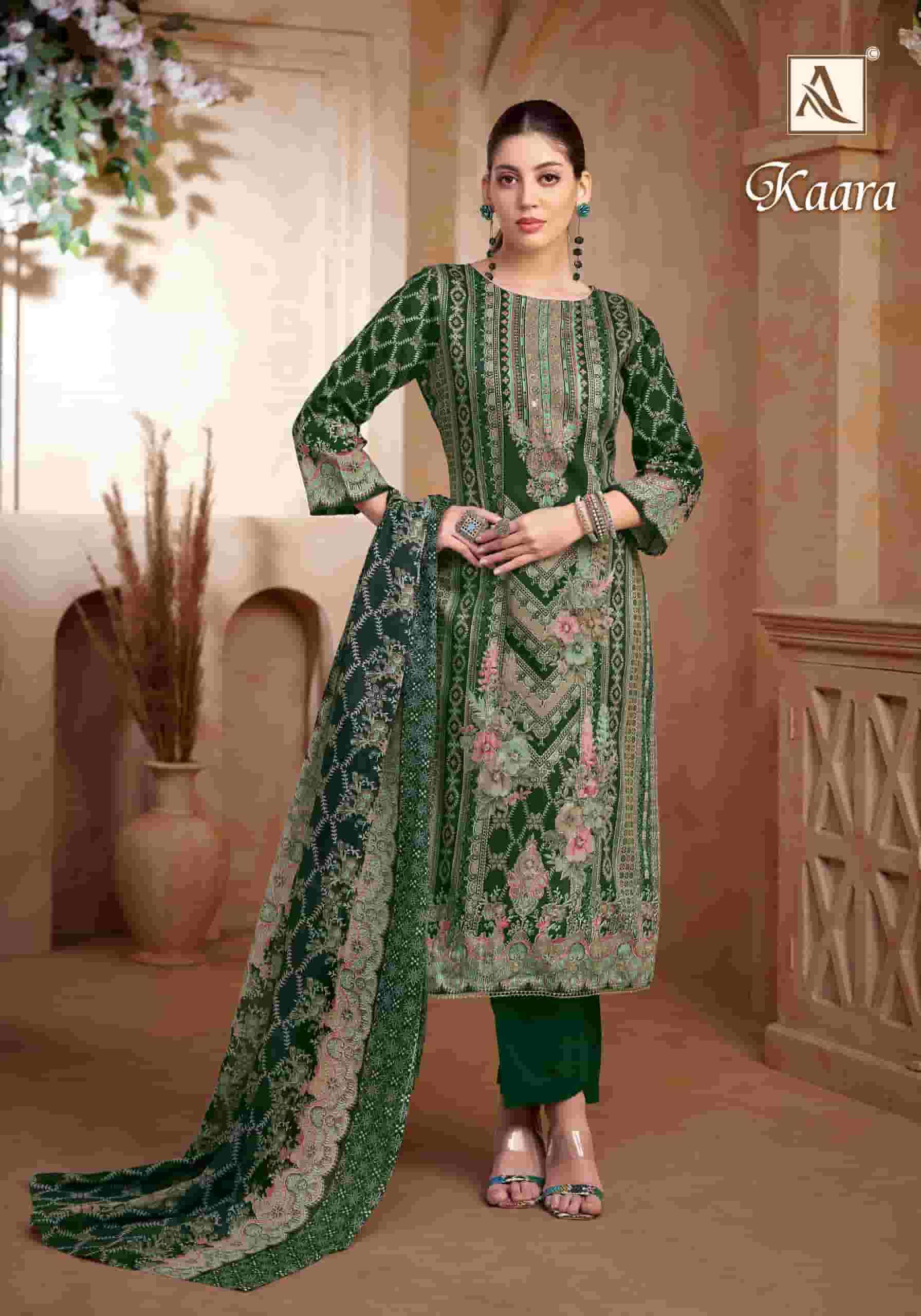 ALOK SUIT KAARA COTTON FUL DESIGNER SALWAR SUIT FUNCTION CLOTH EXPORT 